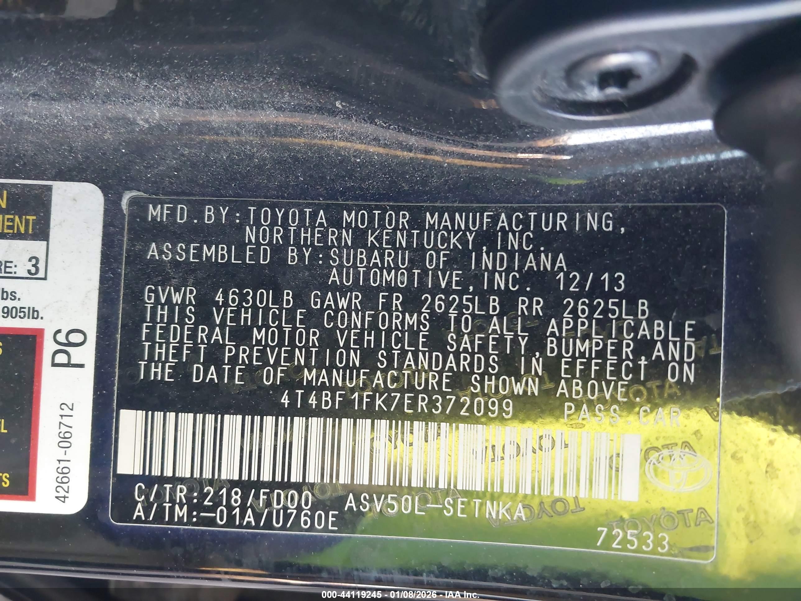 TOYOTA CAMRY image 9