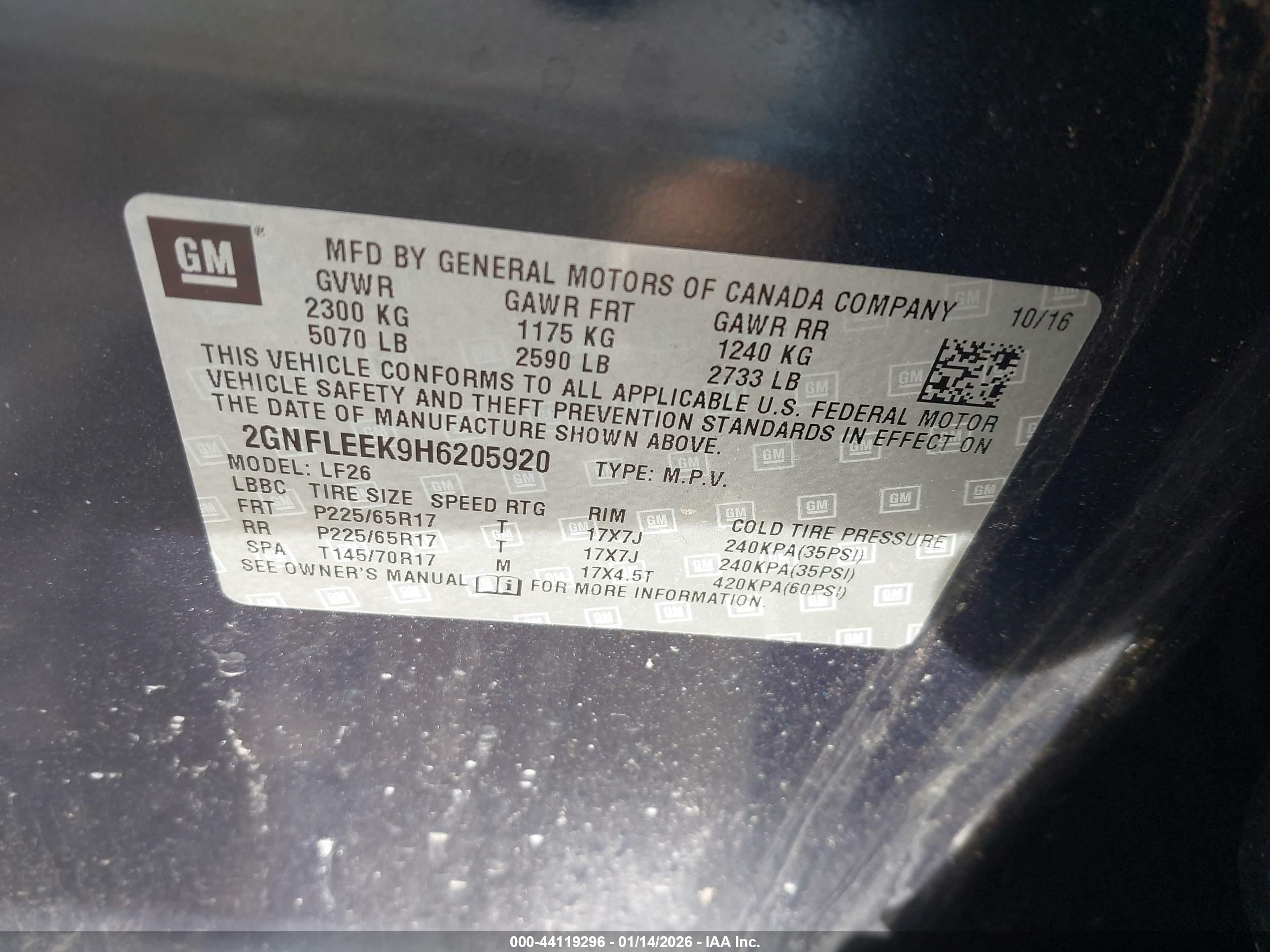 CHEVROLET EQUINOX image 9