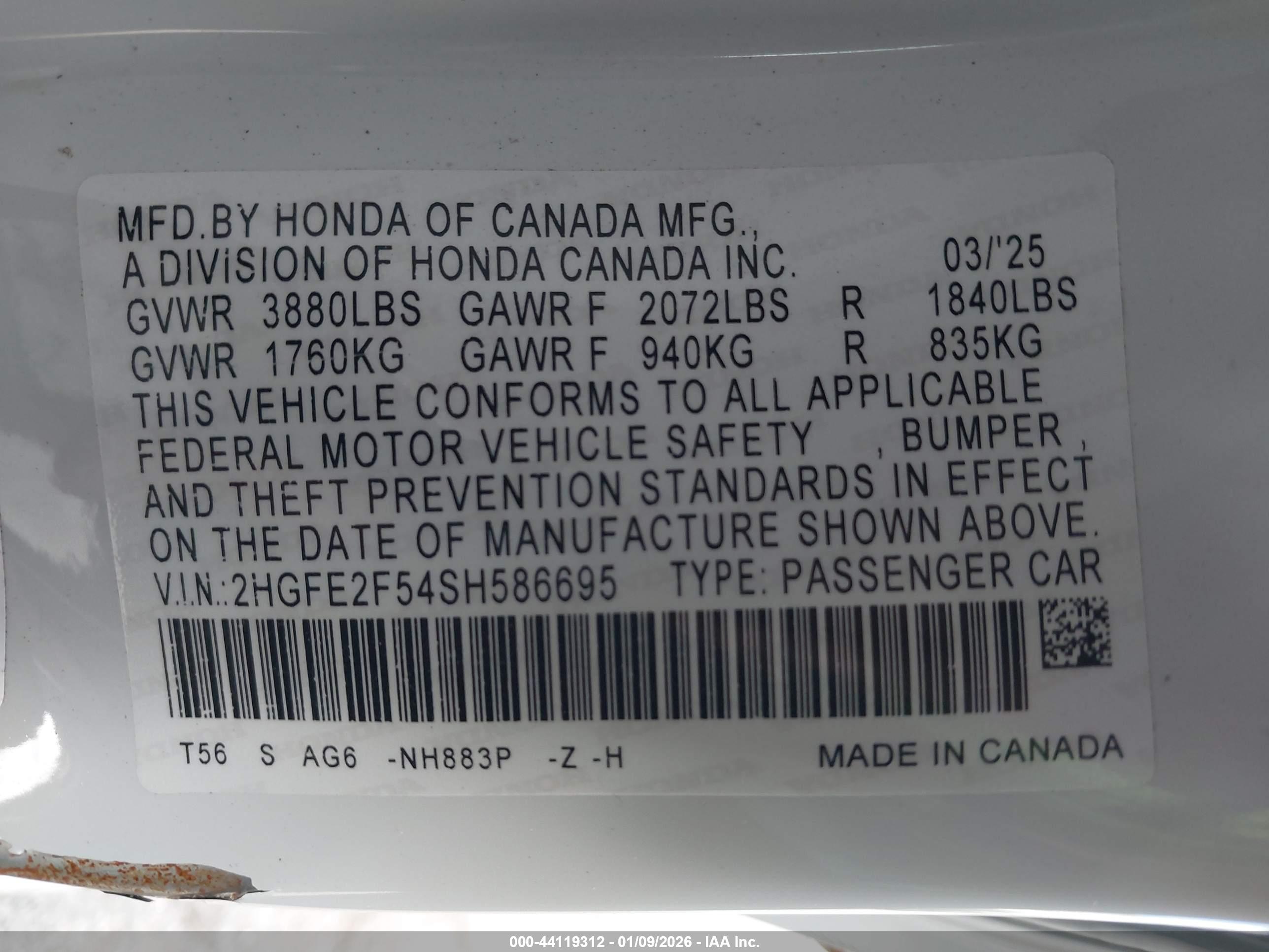 HONDA CIVIC image 9