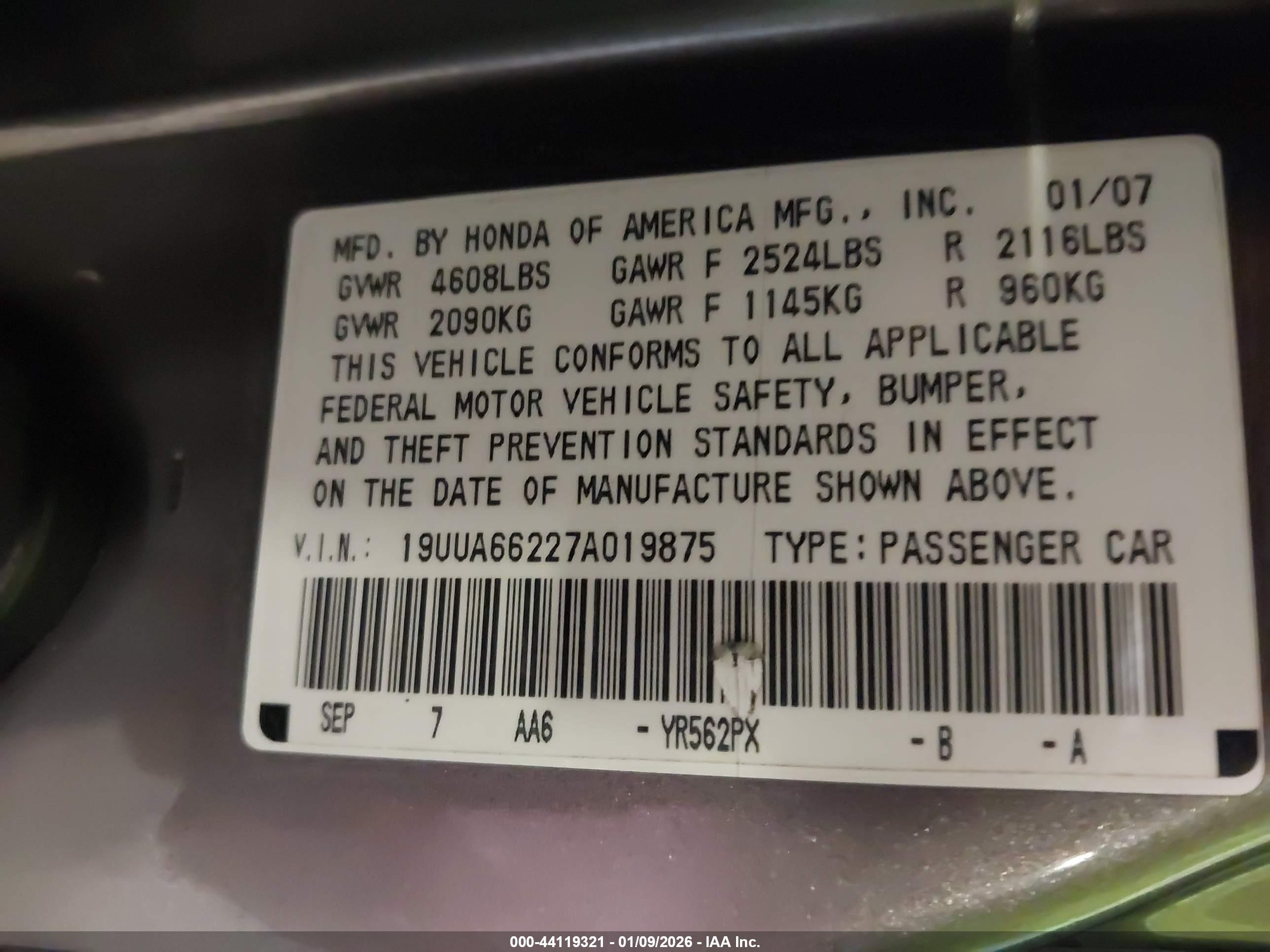 ACURA TL image 9