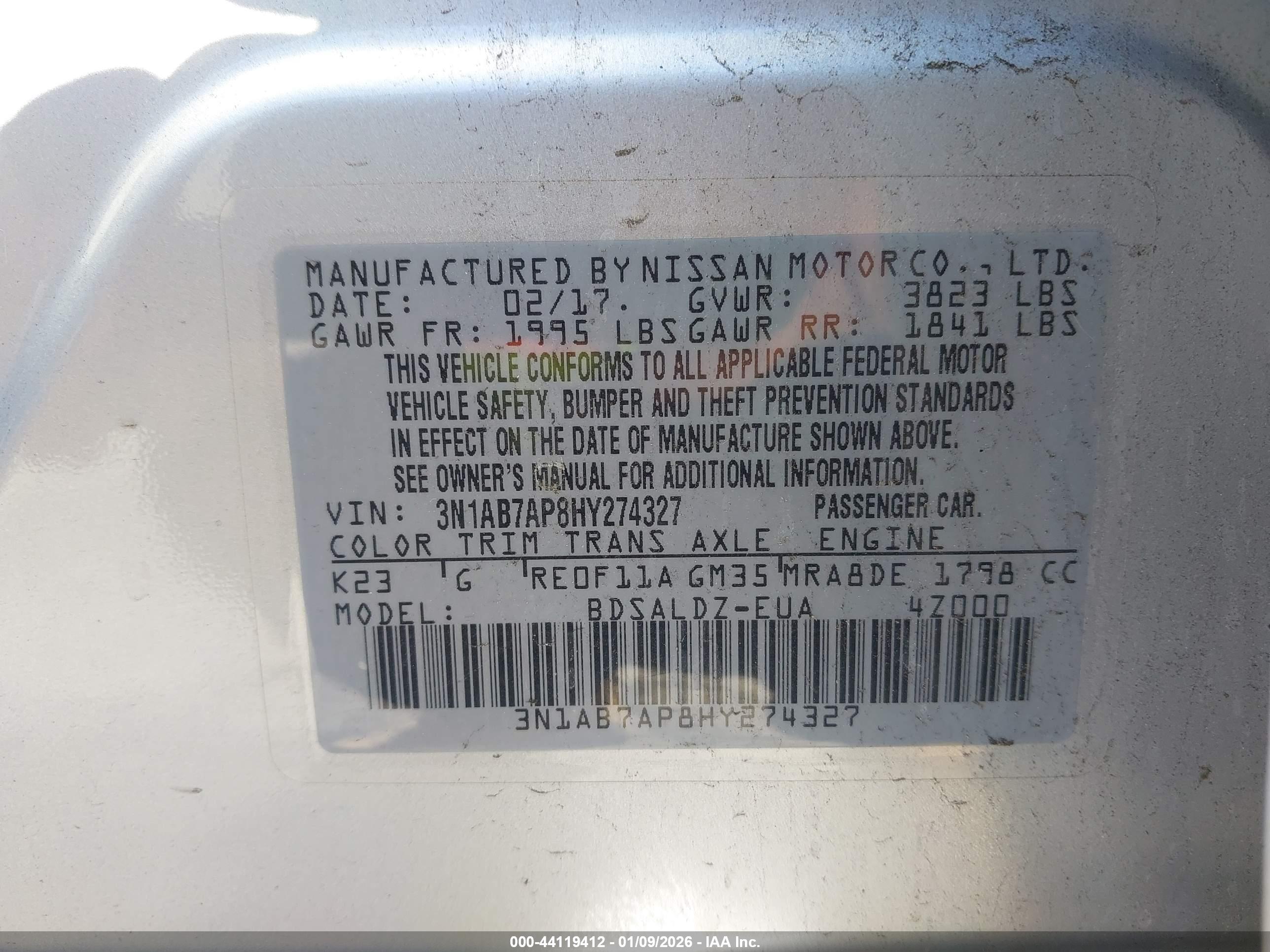 NISSAN SENTRA image 9