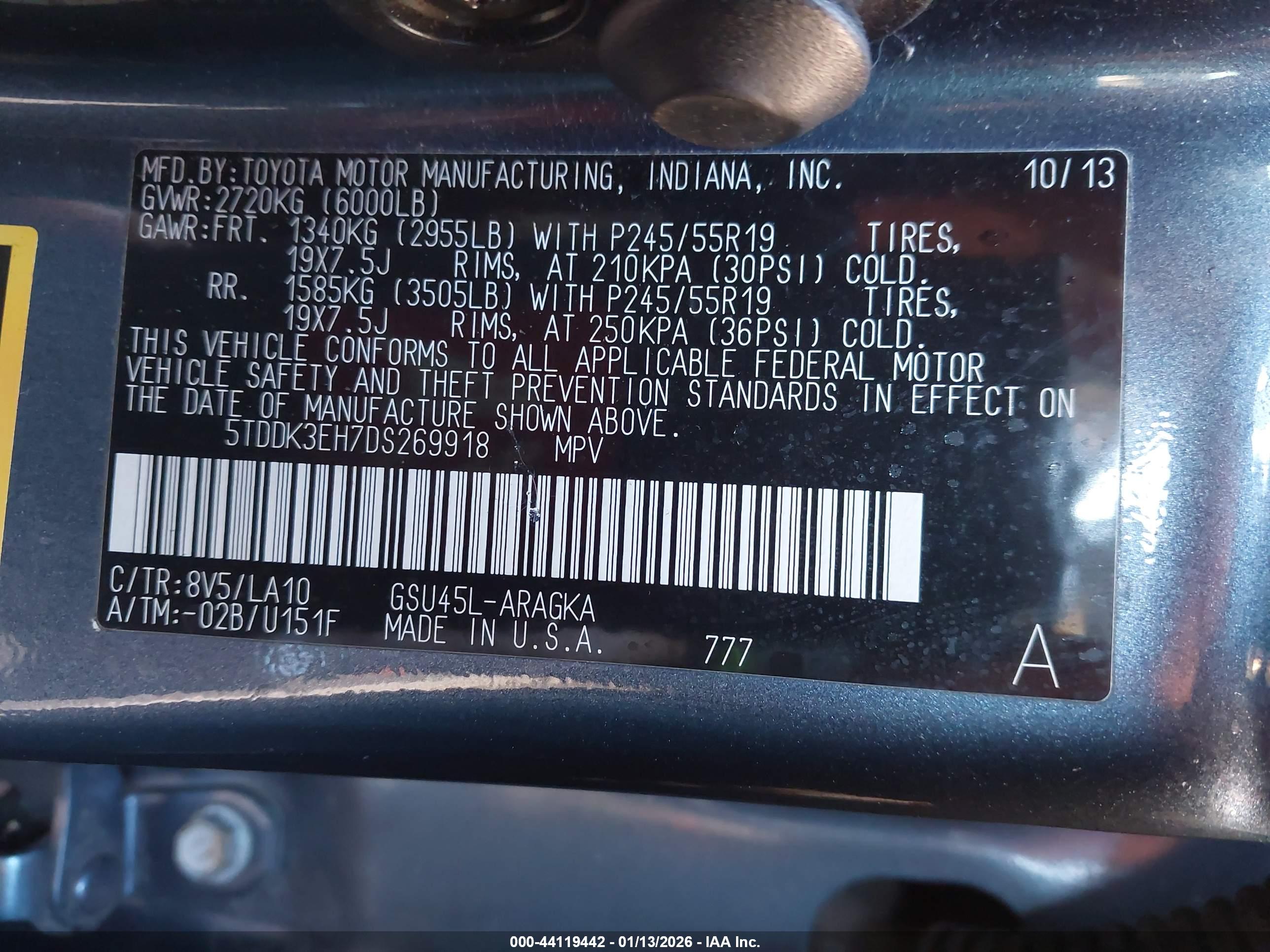 TOYOTA HIGHLANDER image 9