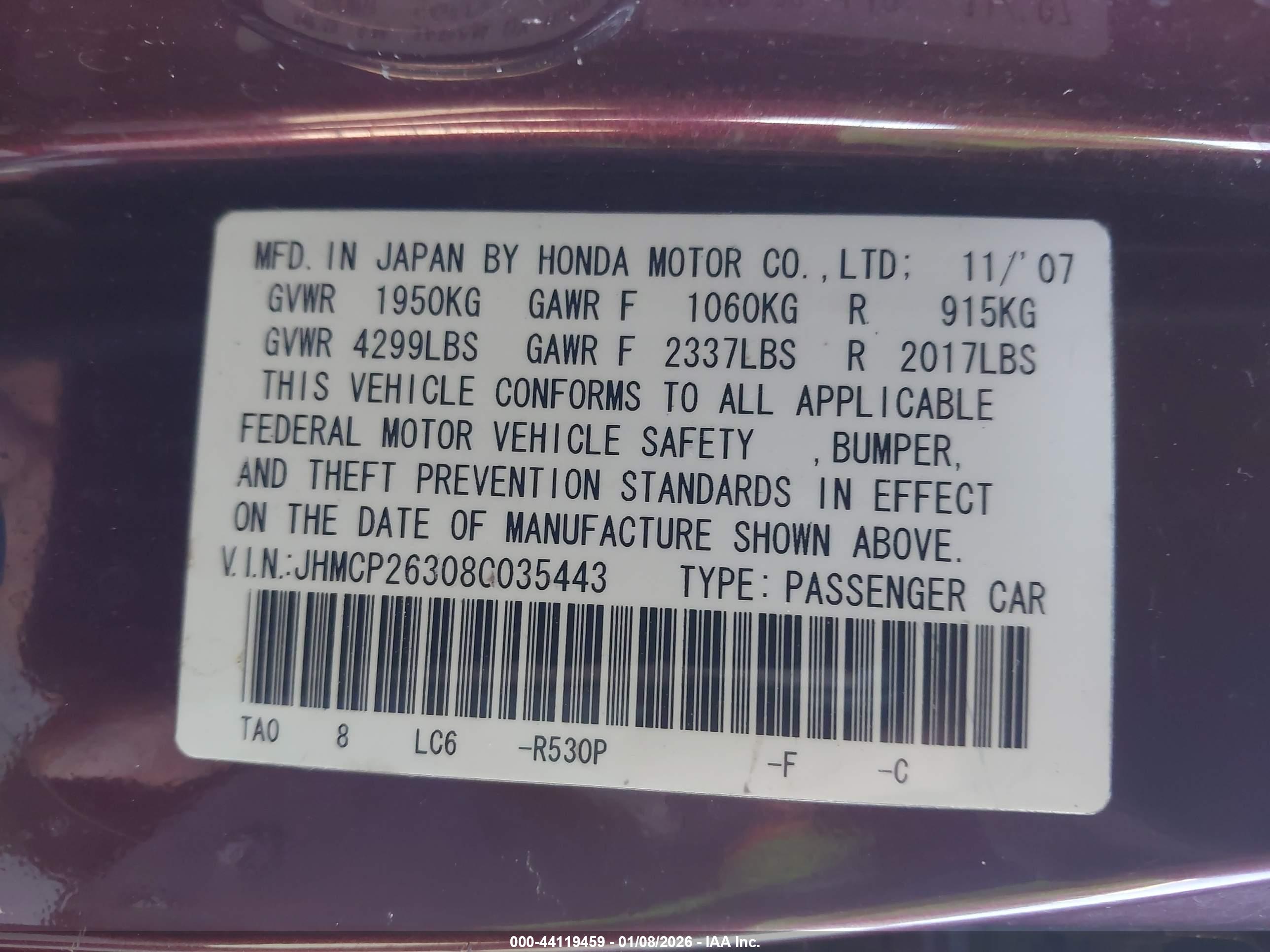 HONDA ACCORD image 9