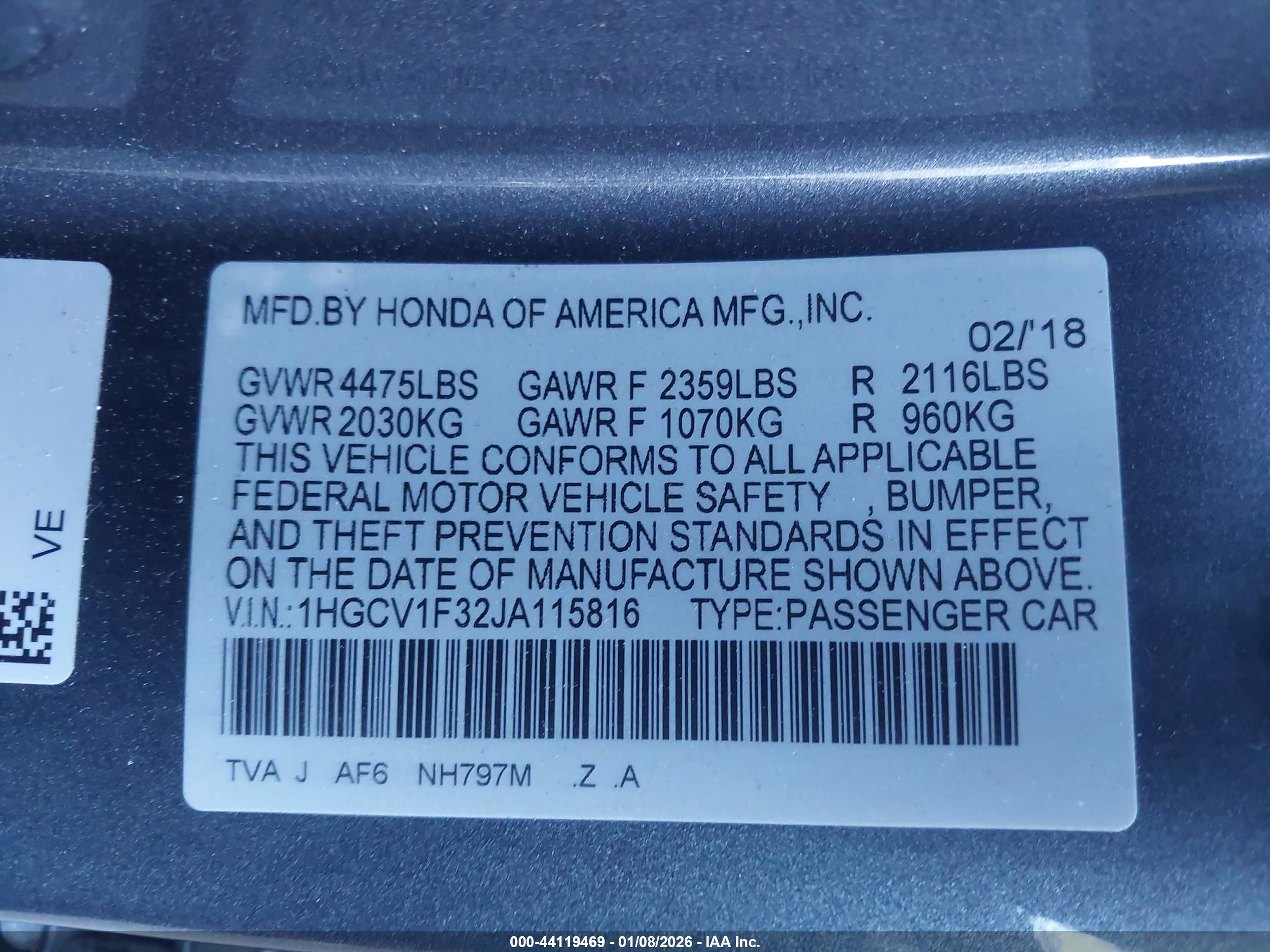 HONDA ACCORD image 9