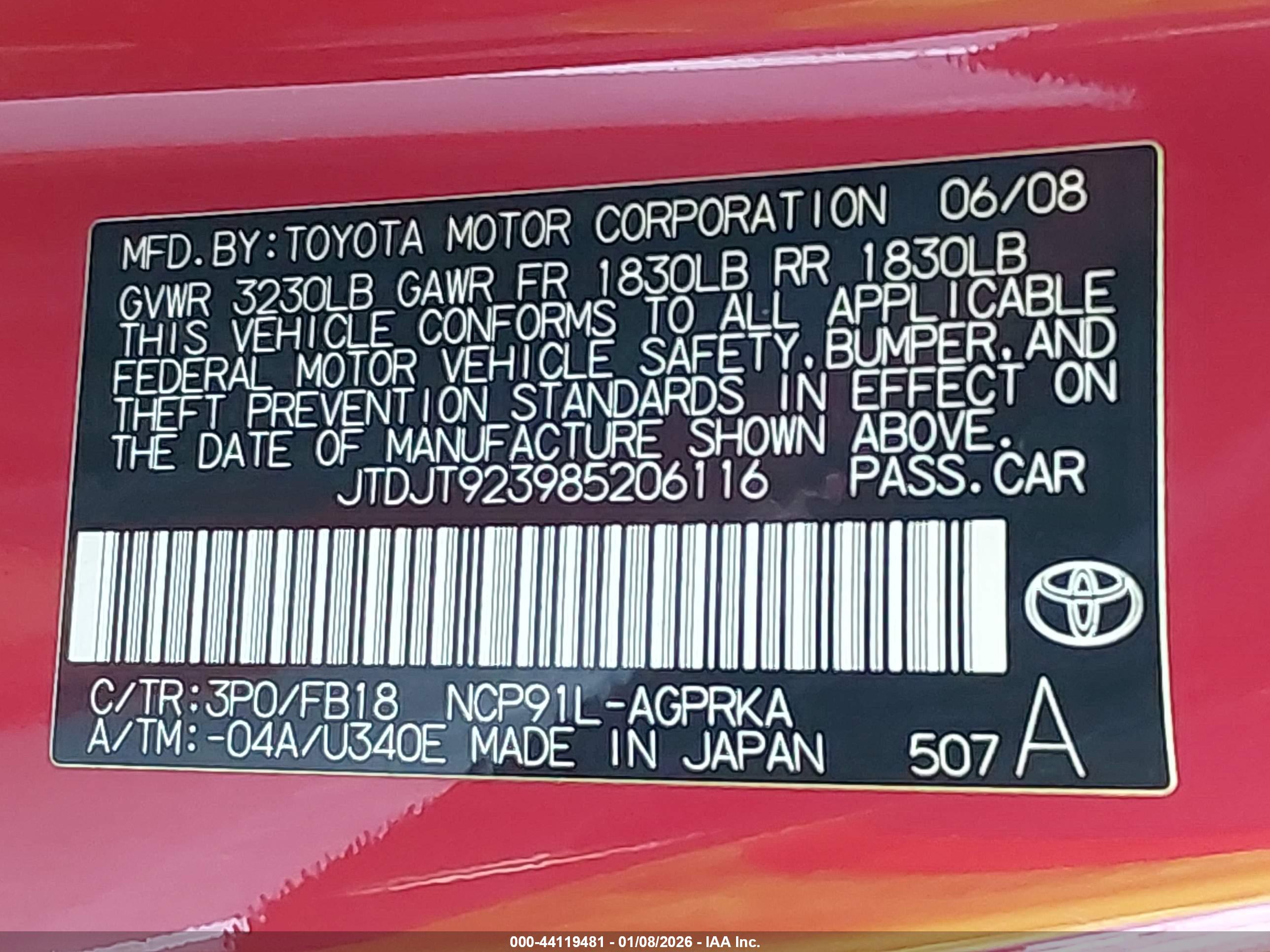 TOYOTA YARIS image 9