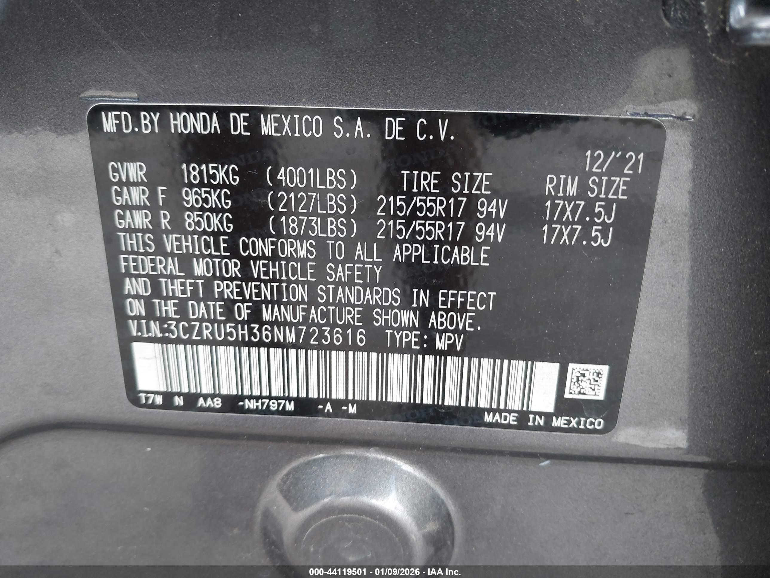 HONDA HR-V image 9