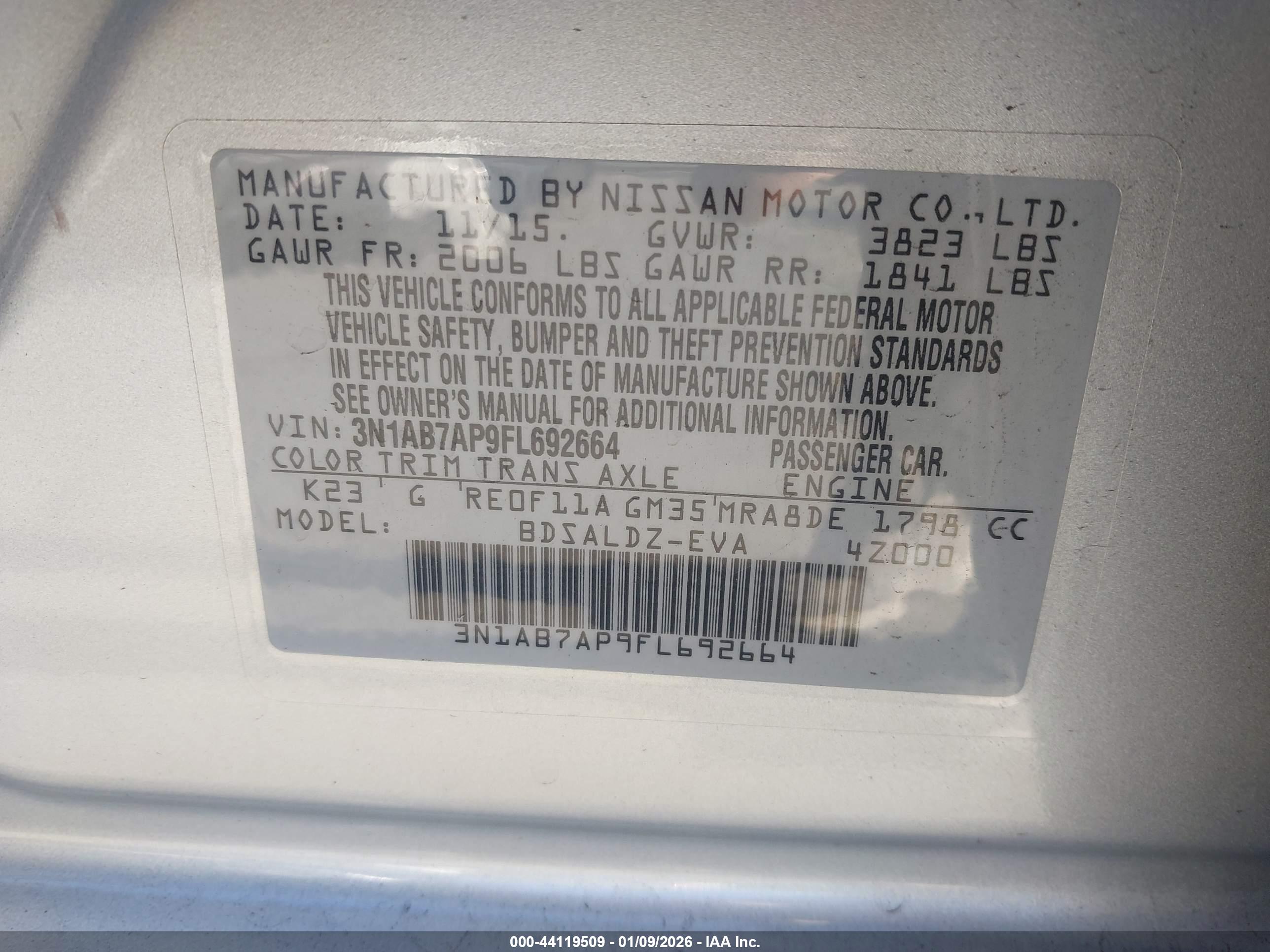 NISSAN SENTRA image 9