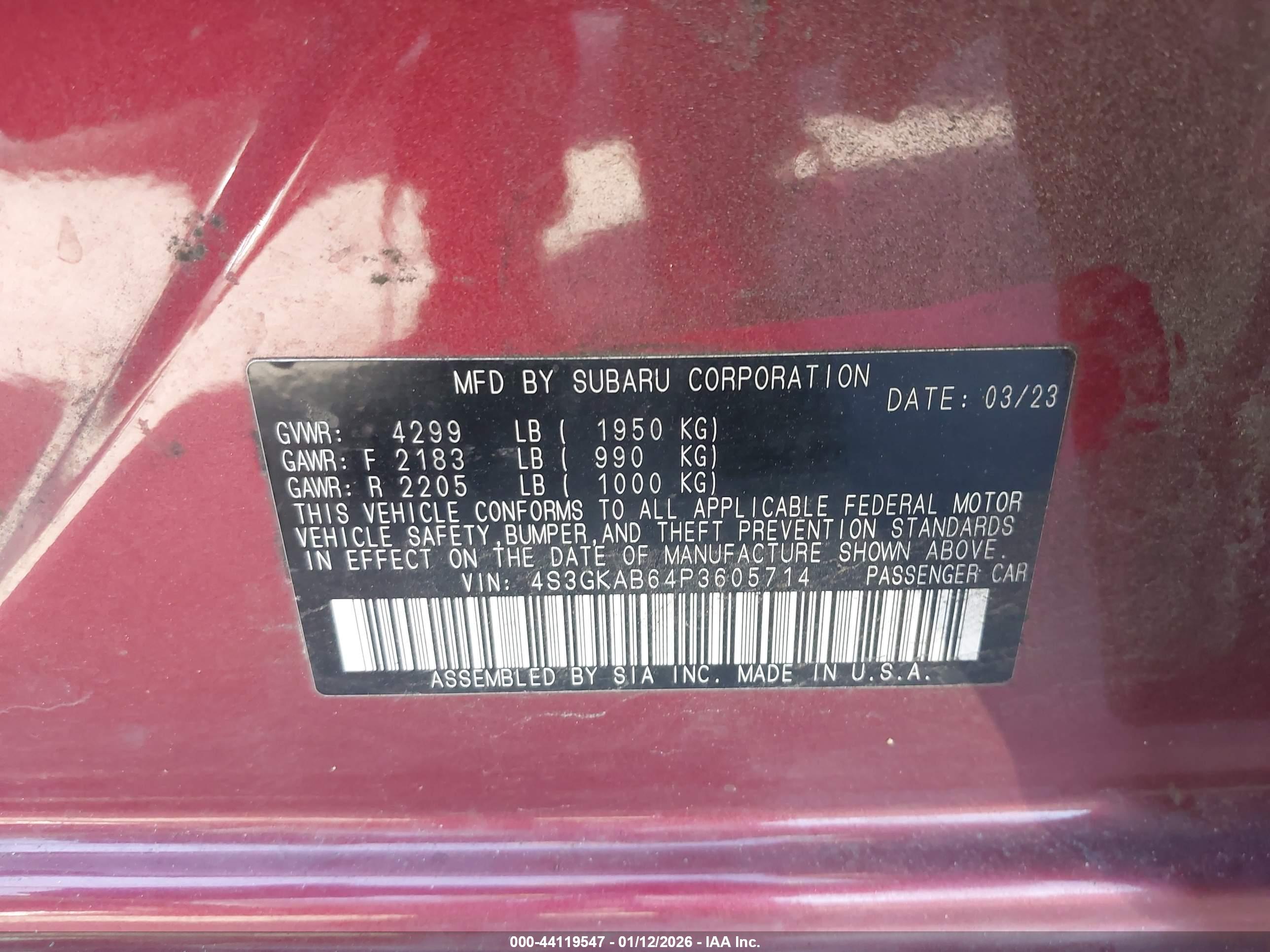 SUBARU IMPREZA image 9