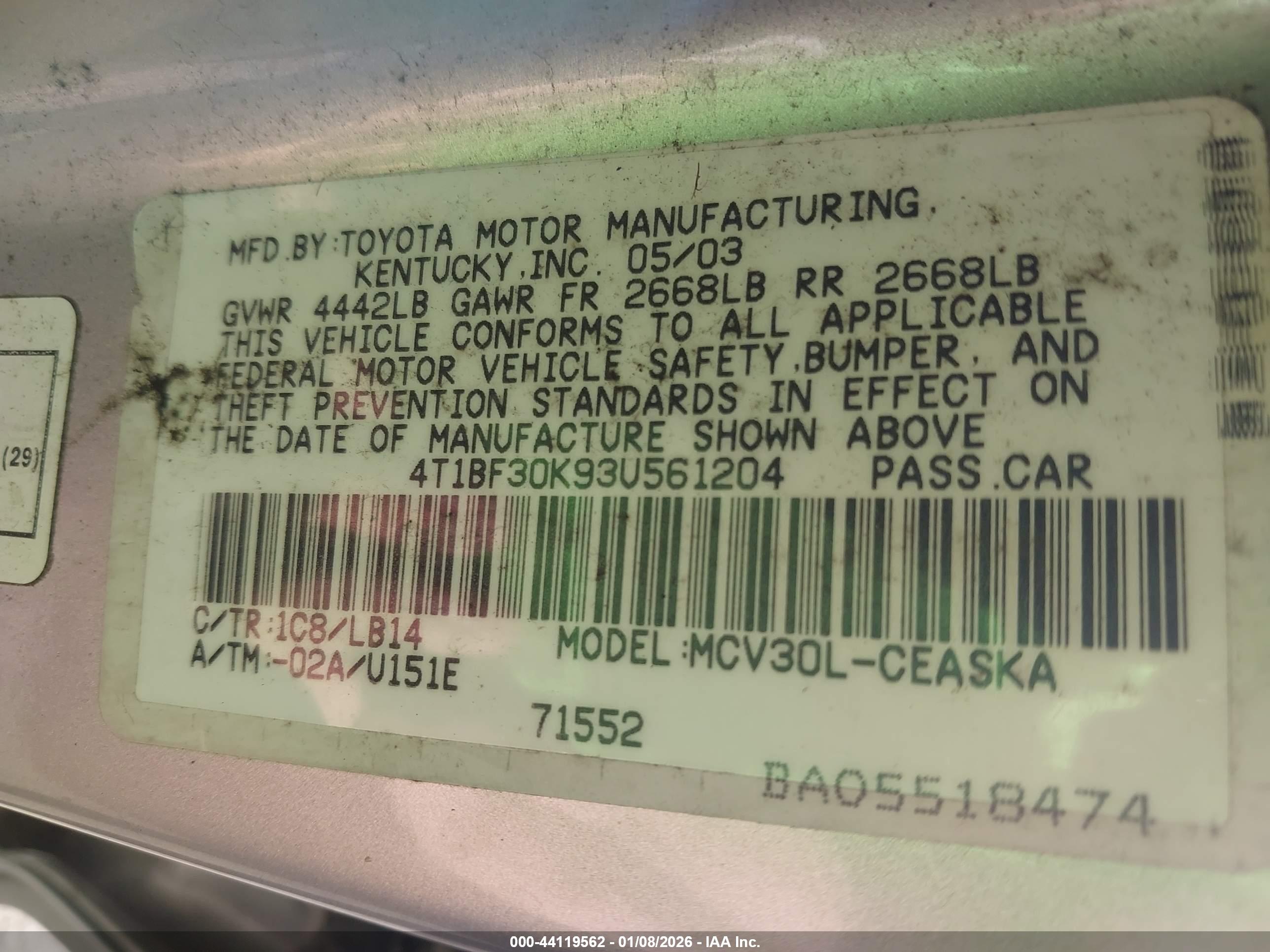 TOYOTA CAMRY image 9