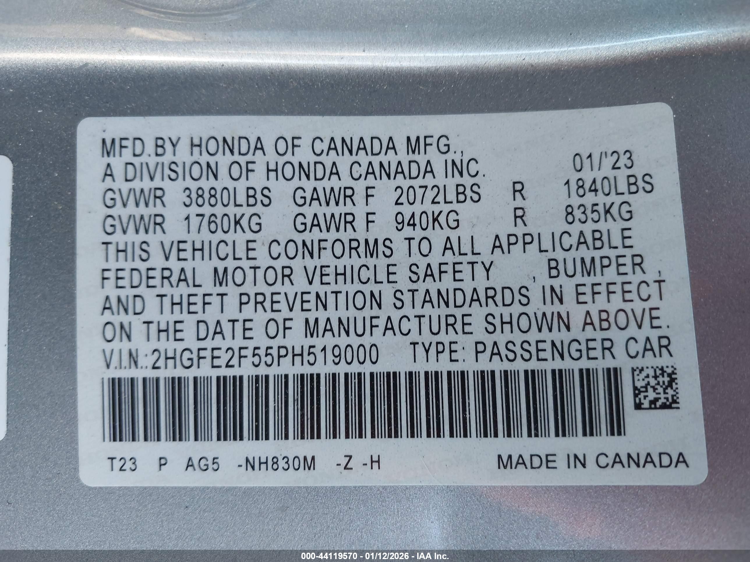 HONDA CIVIC image 9