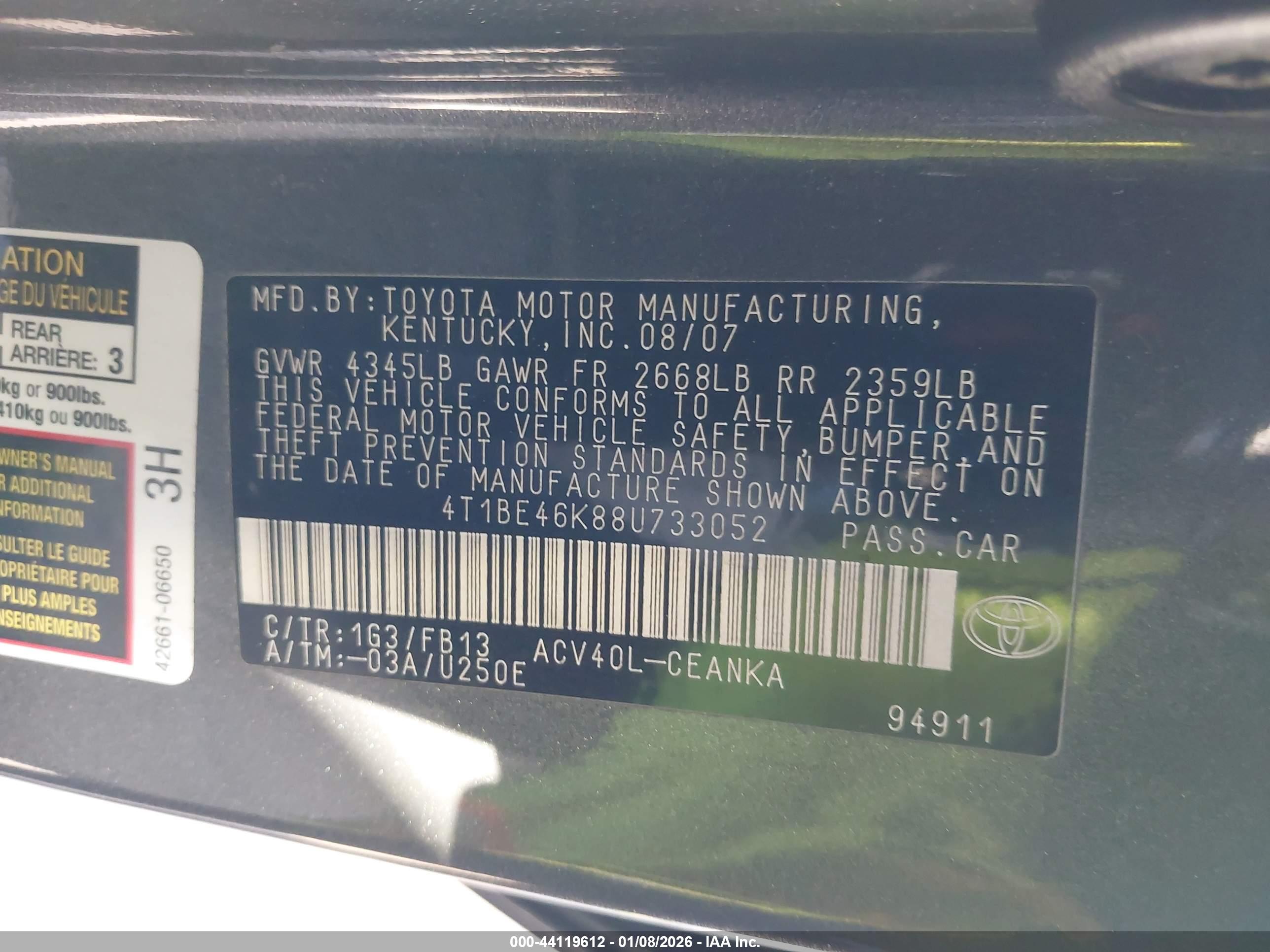 TOYOTA CAMRY image 9