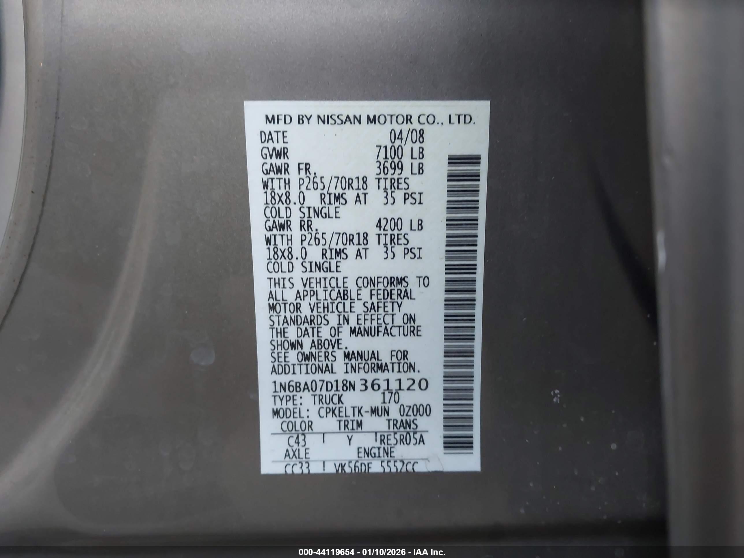 NISSAN TITAN image 9