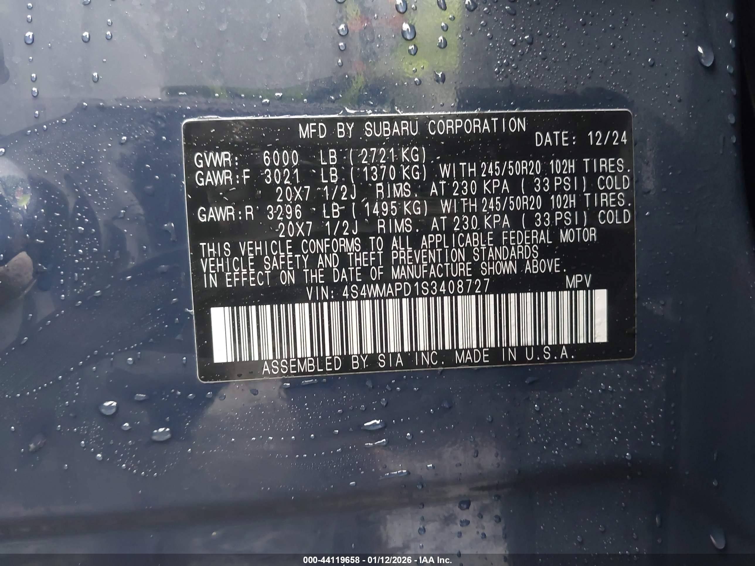 SUBARU ASCENT image 9
