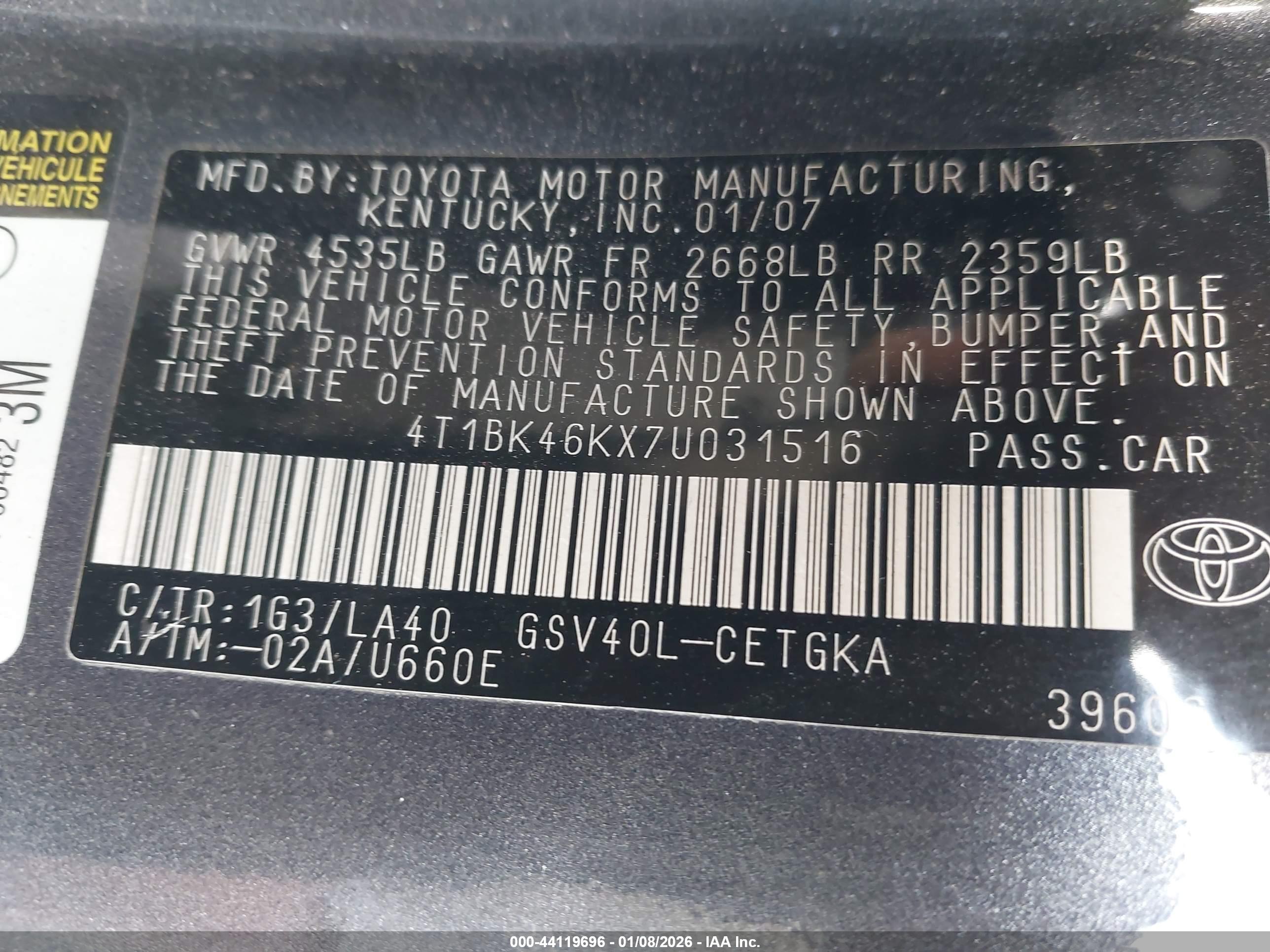 TOYOTA CAMRY image 9