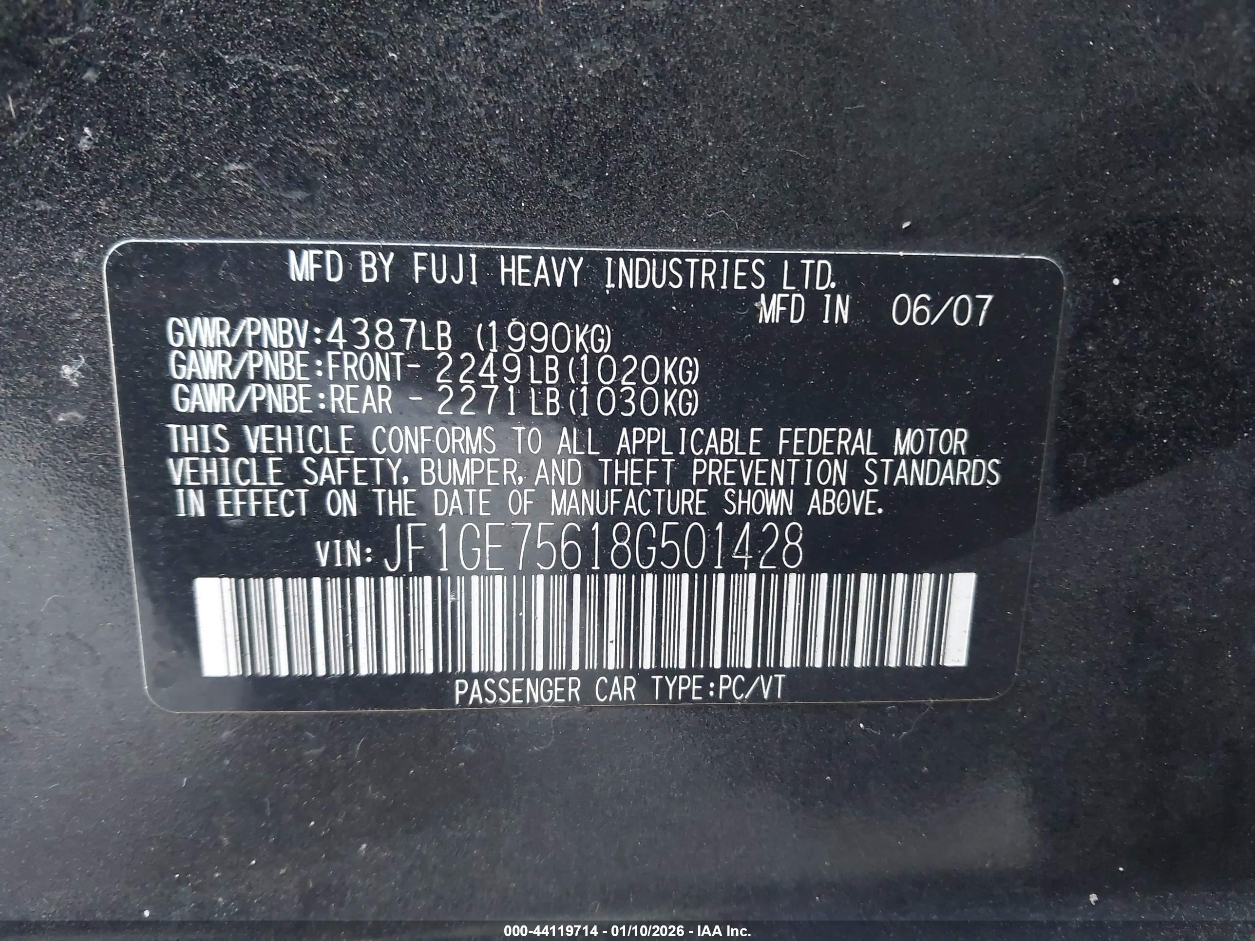 SUBARU IMPREZA image 9