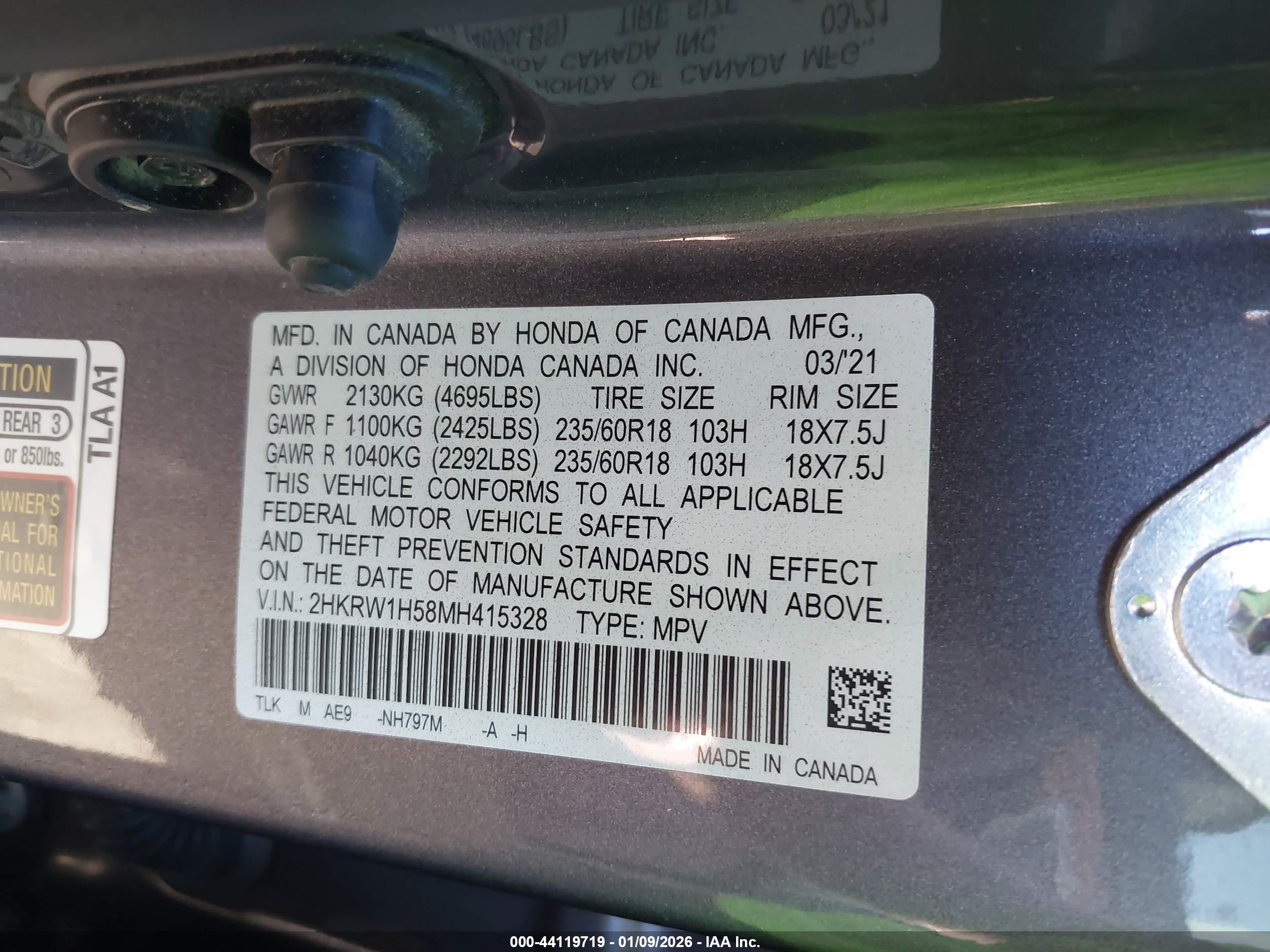 HONDA CR-V image 9