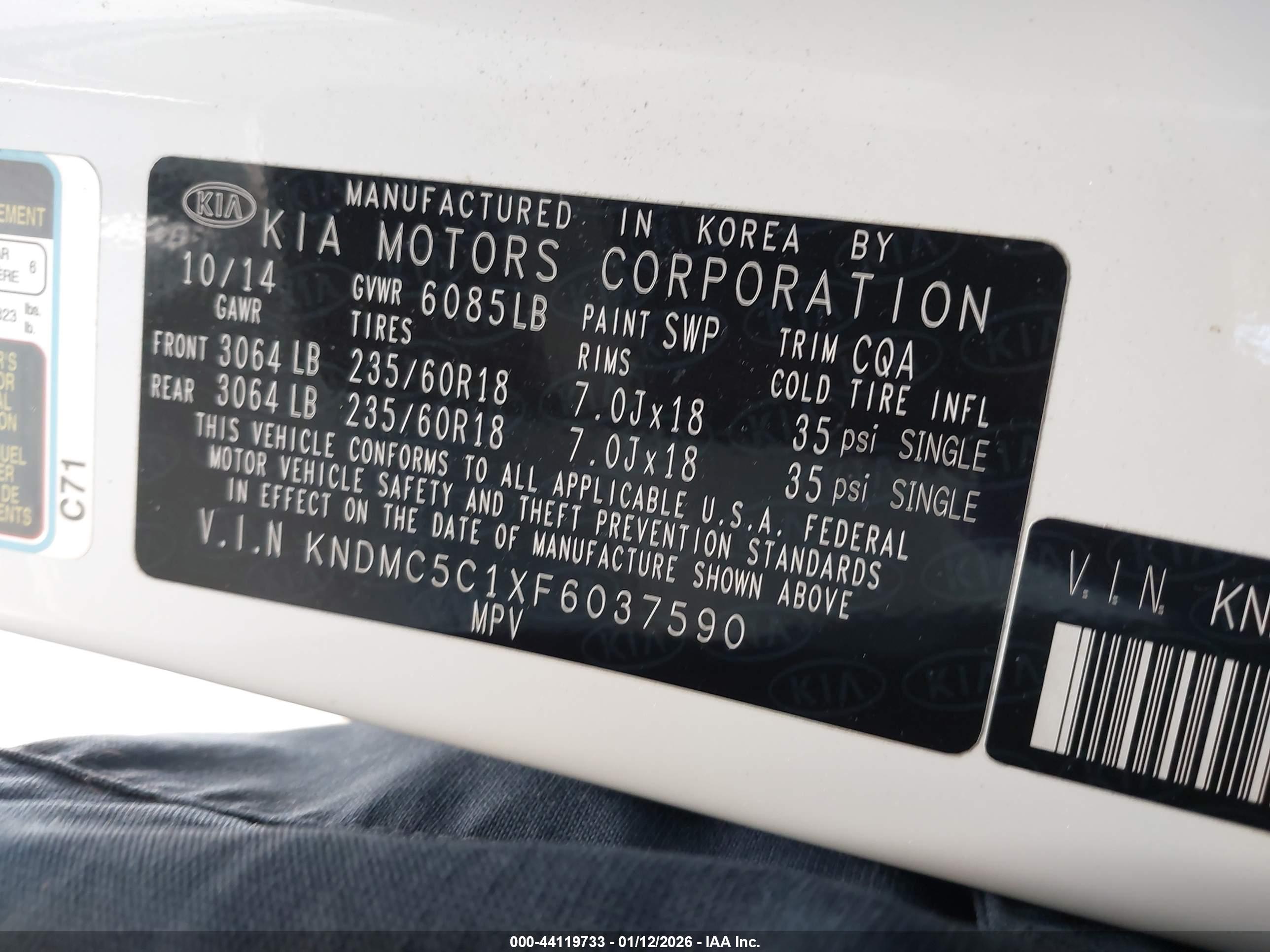 KIA SEDONA image 9