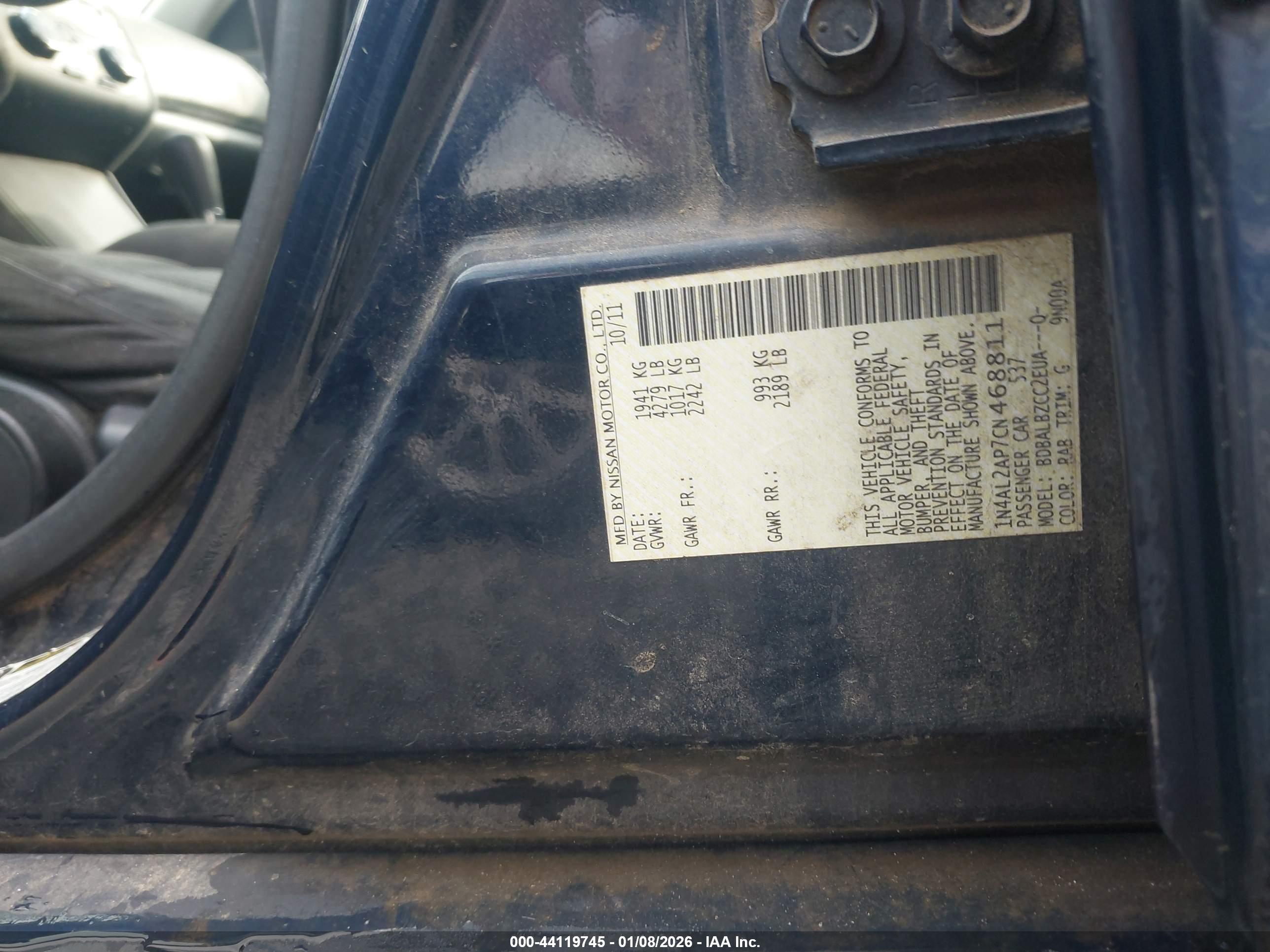 NISSAN ALTIMA image 9