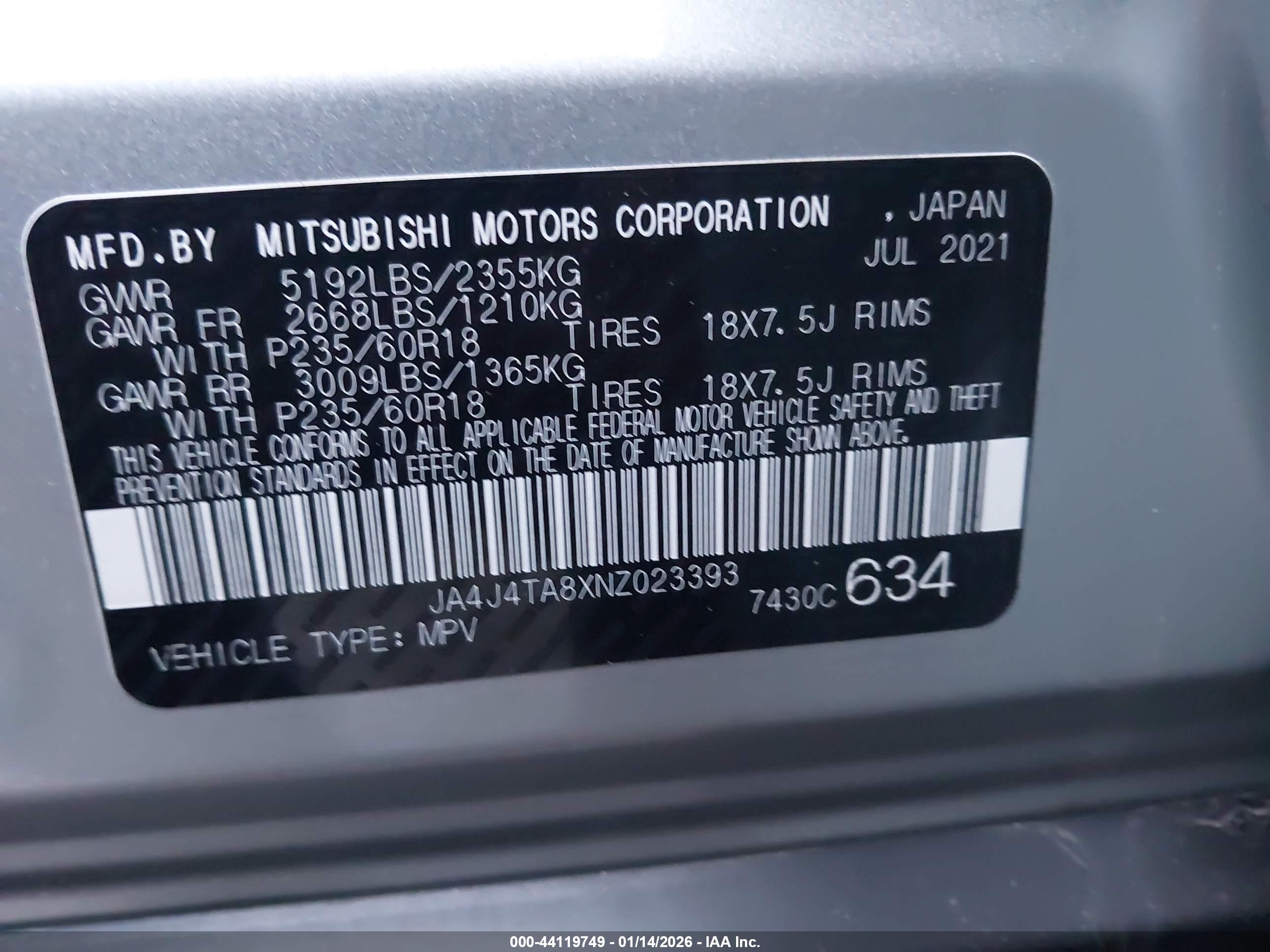 MITSUBISHI OUTLANDER image 9