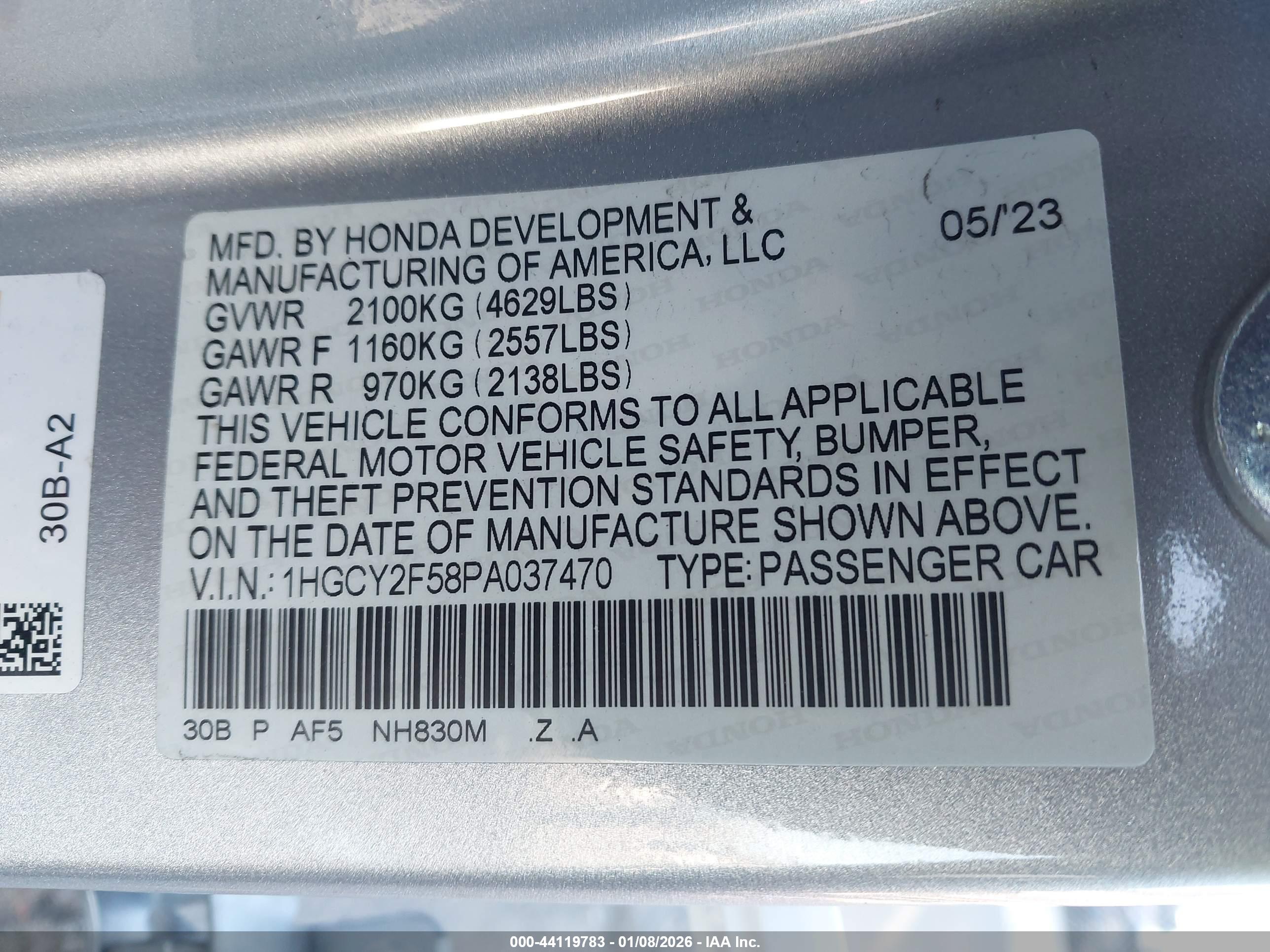 HONDA ACCORD image 9