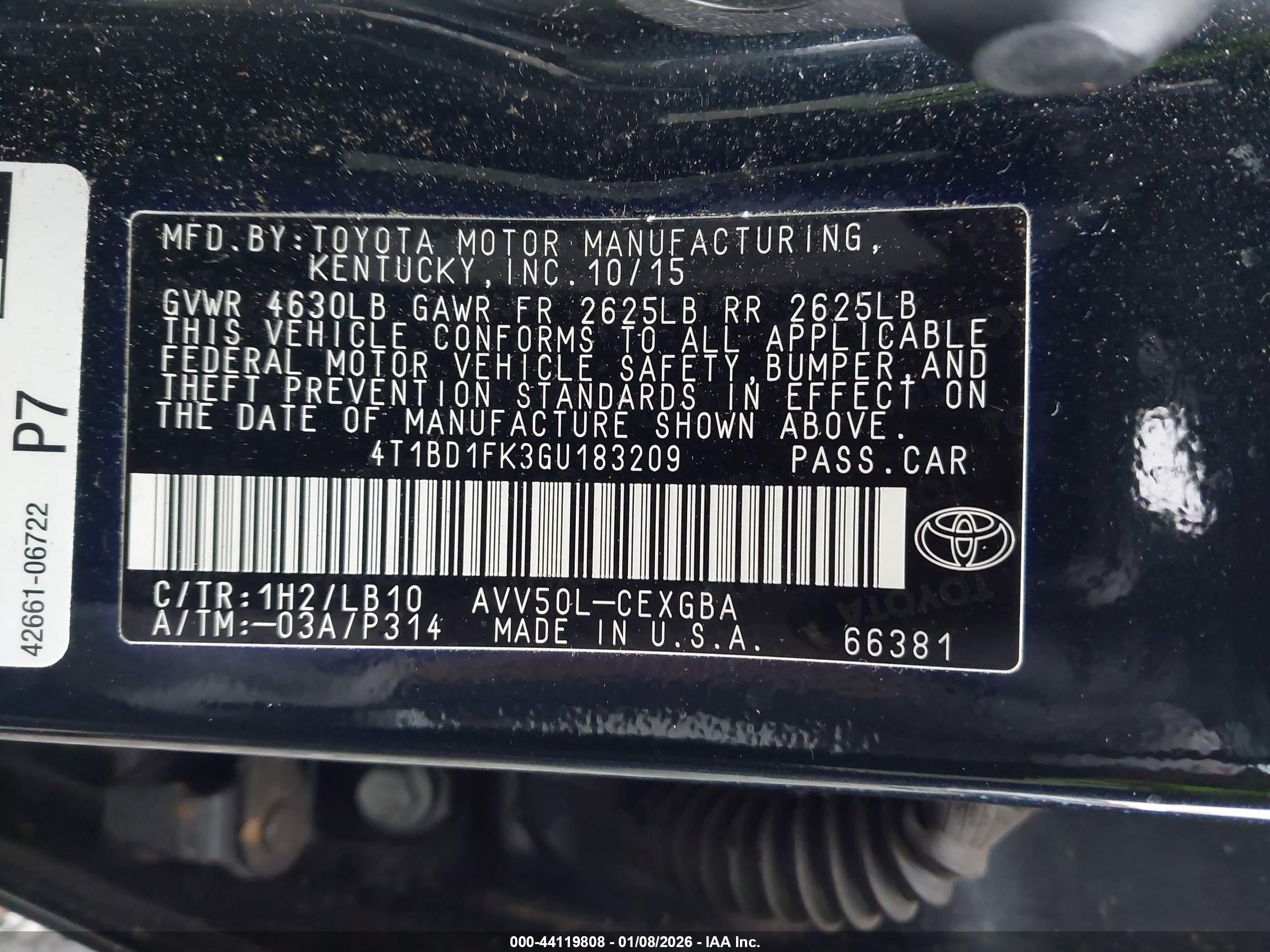 TOYOTA CAMRY image 9