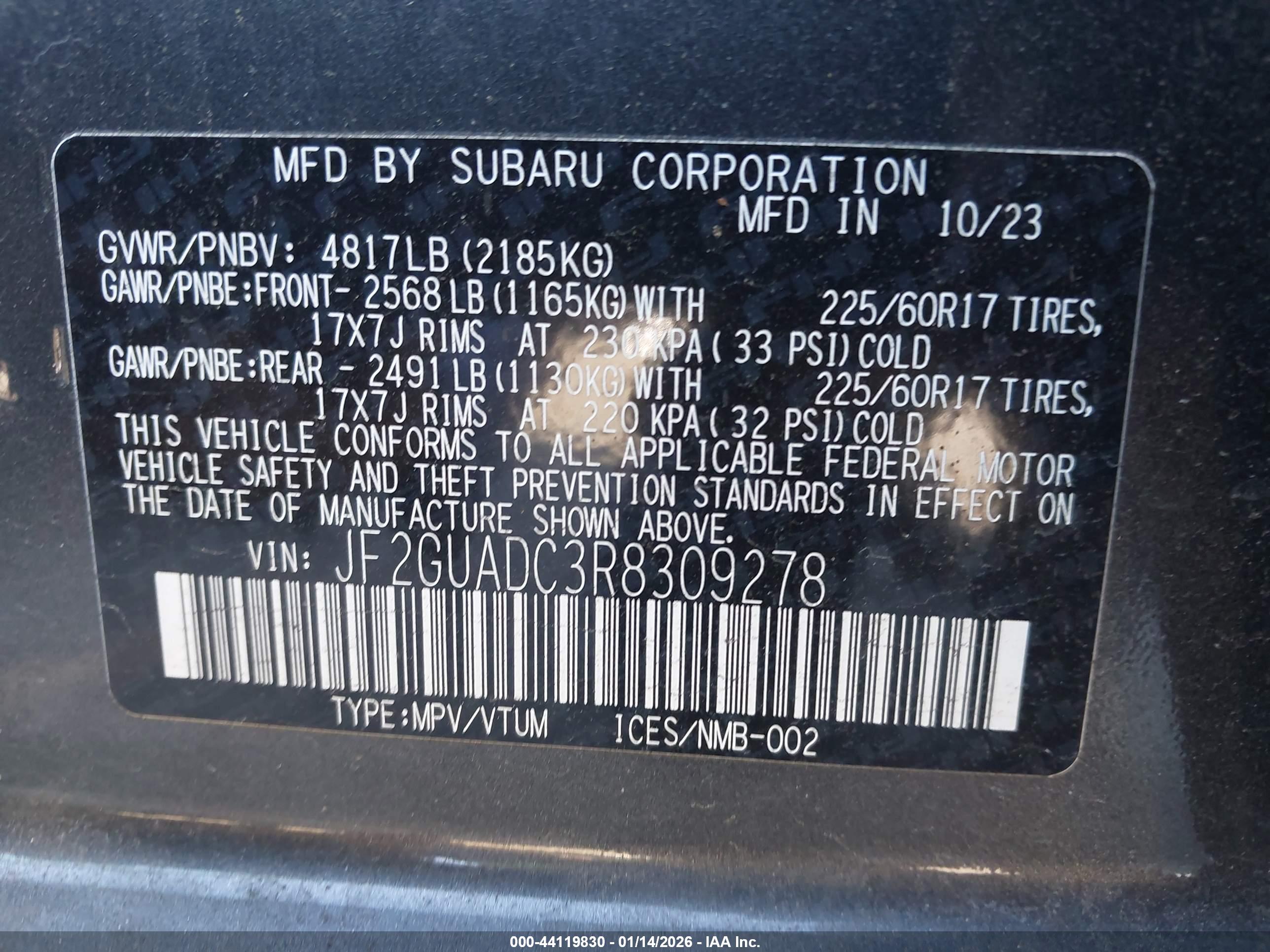 SUBARU CROSSTREK image 9