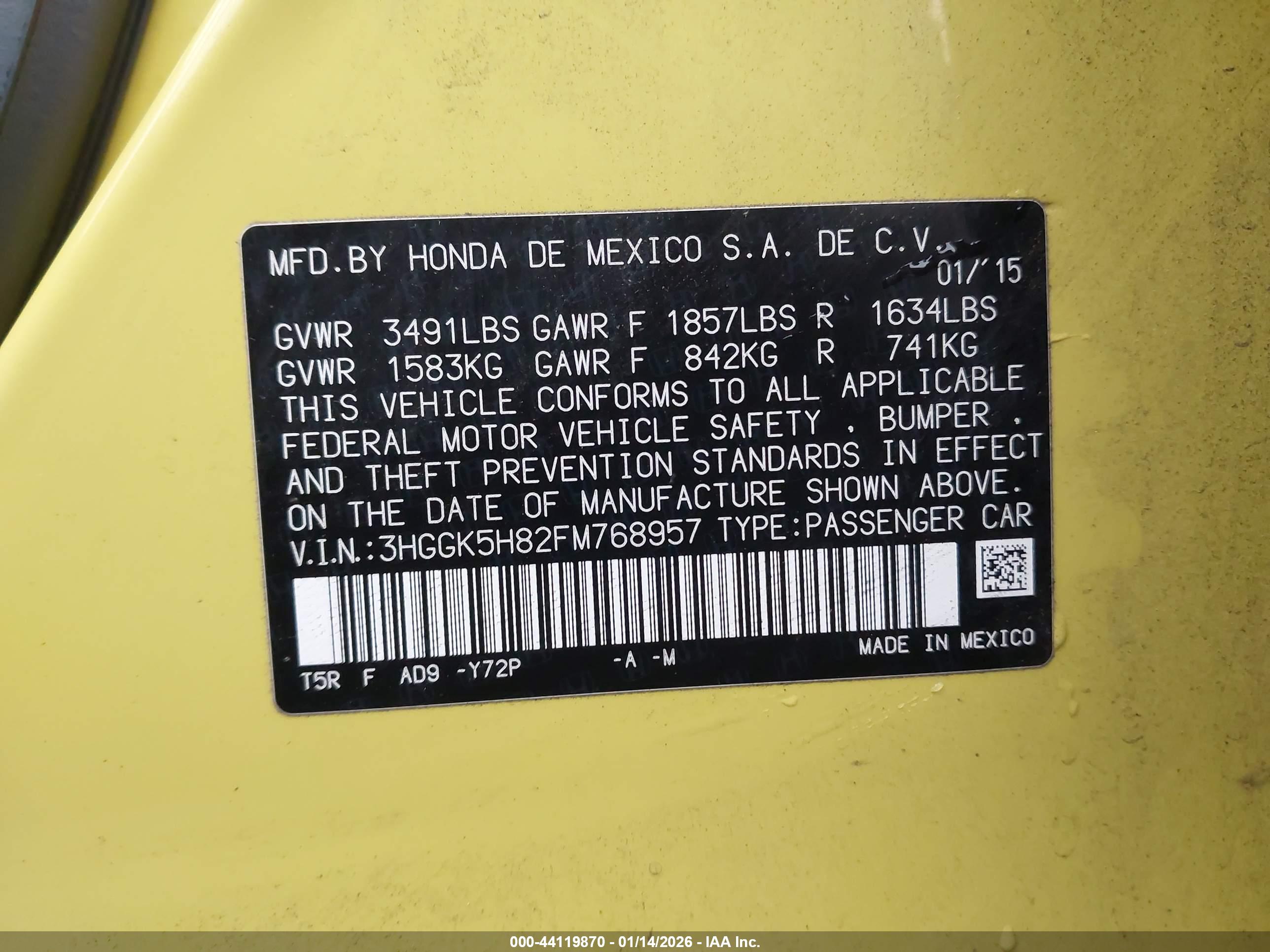 HONDA FIT image 9