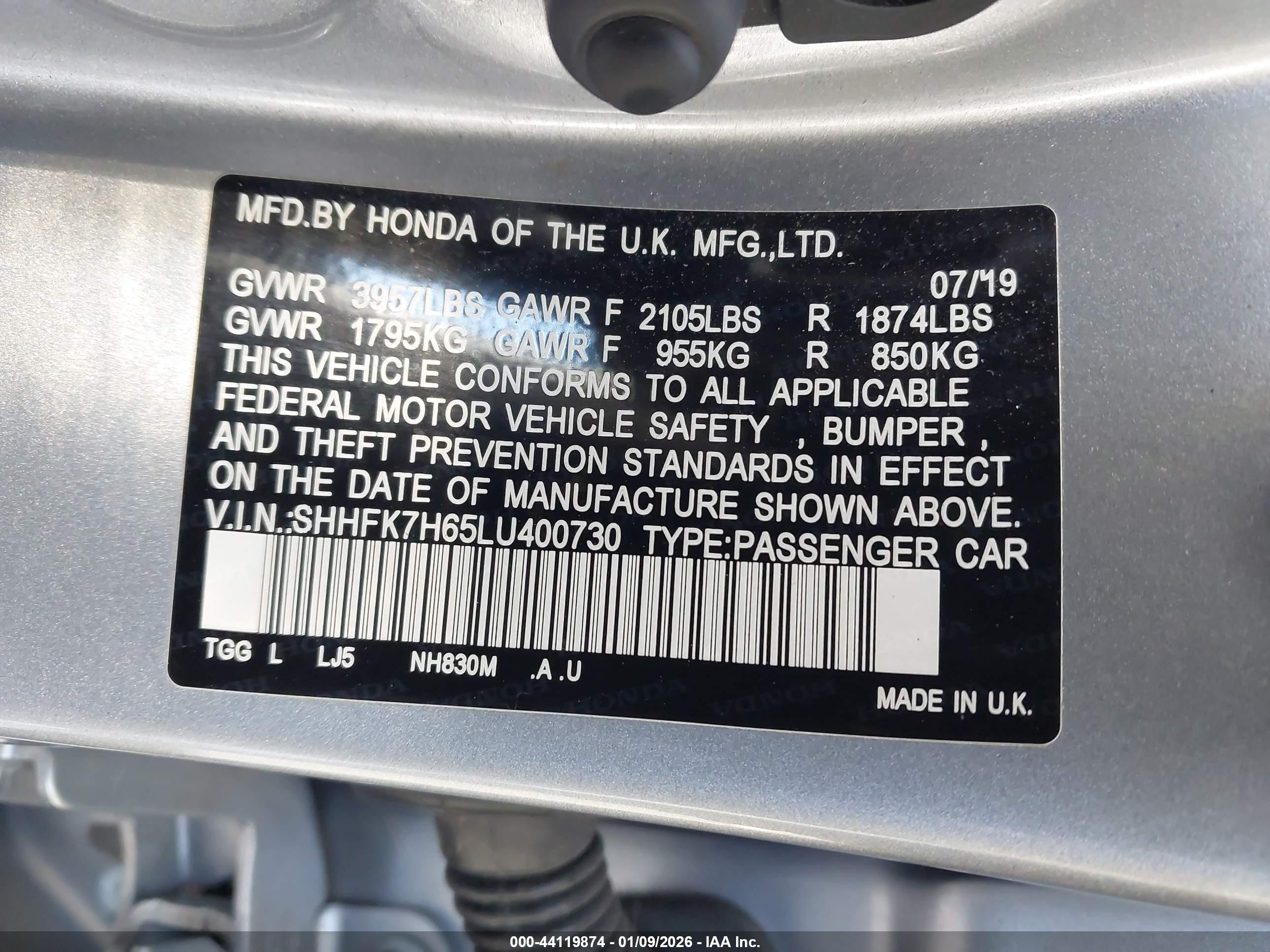 HONDA CIVIC image 9