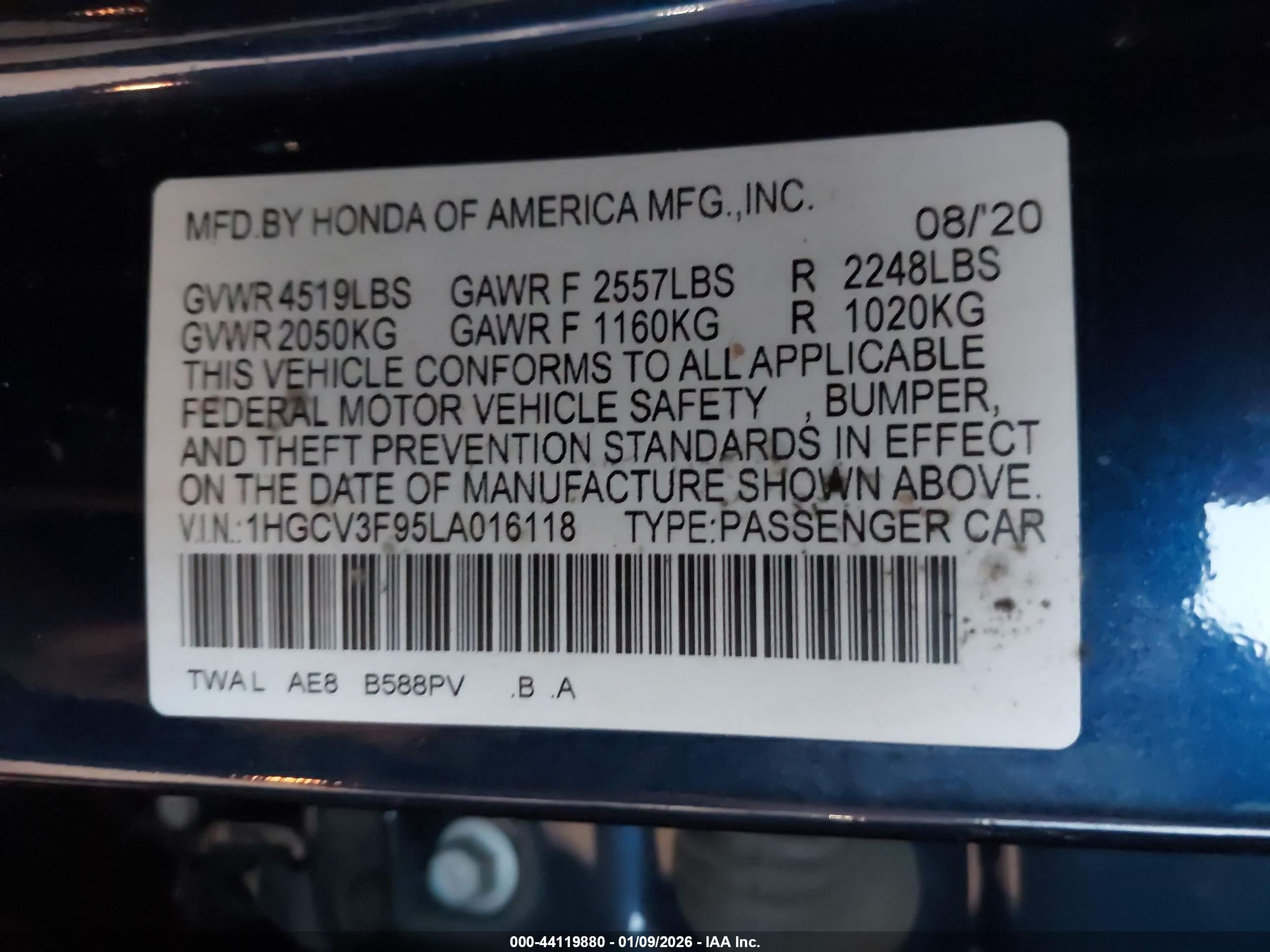 HONDA ACCORD image 9