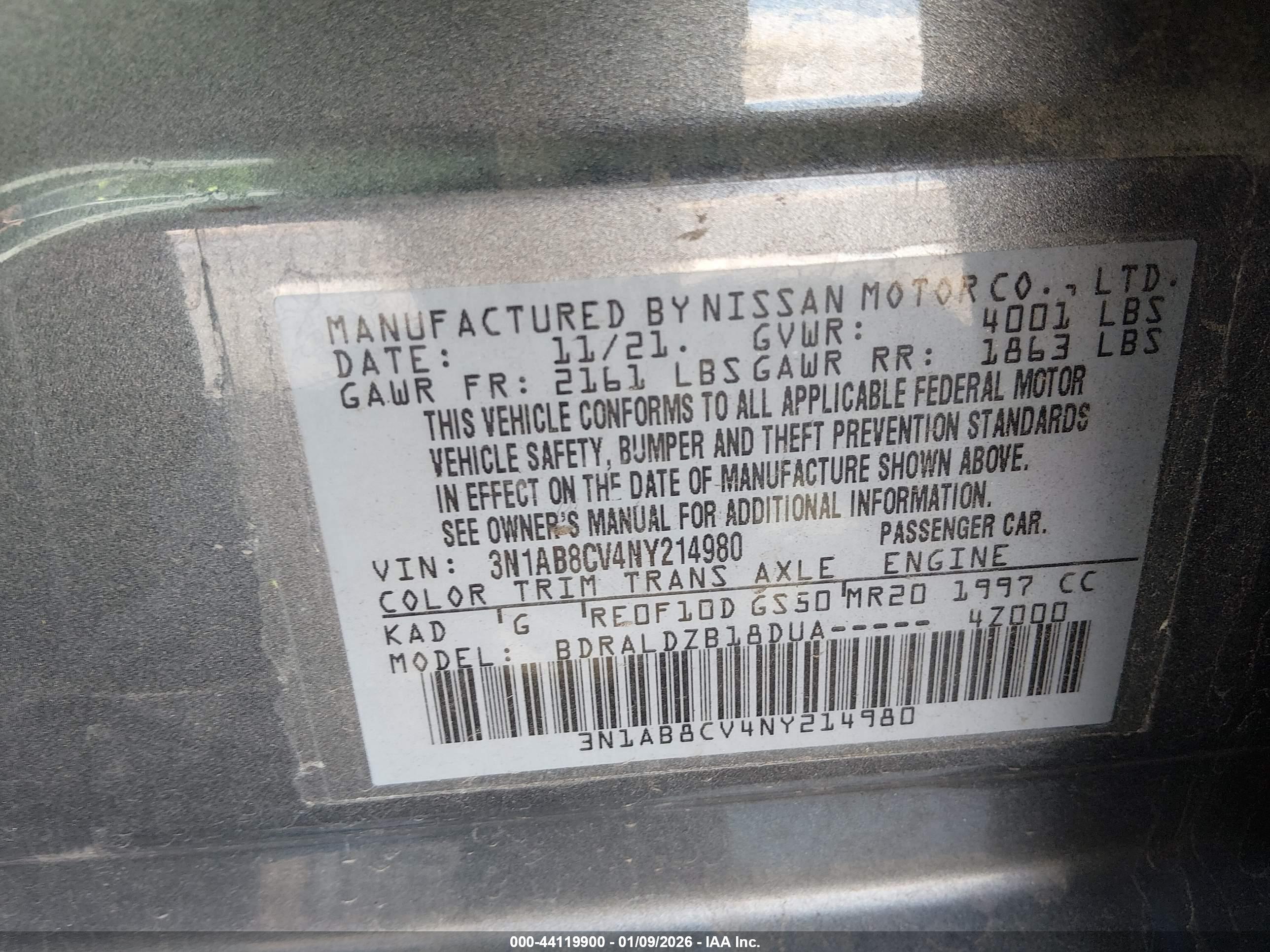 NISSAN SENTRA image 9