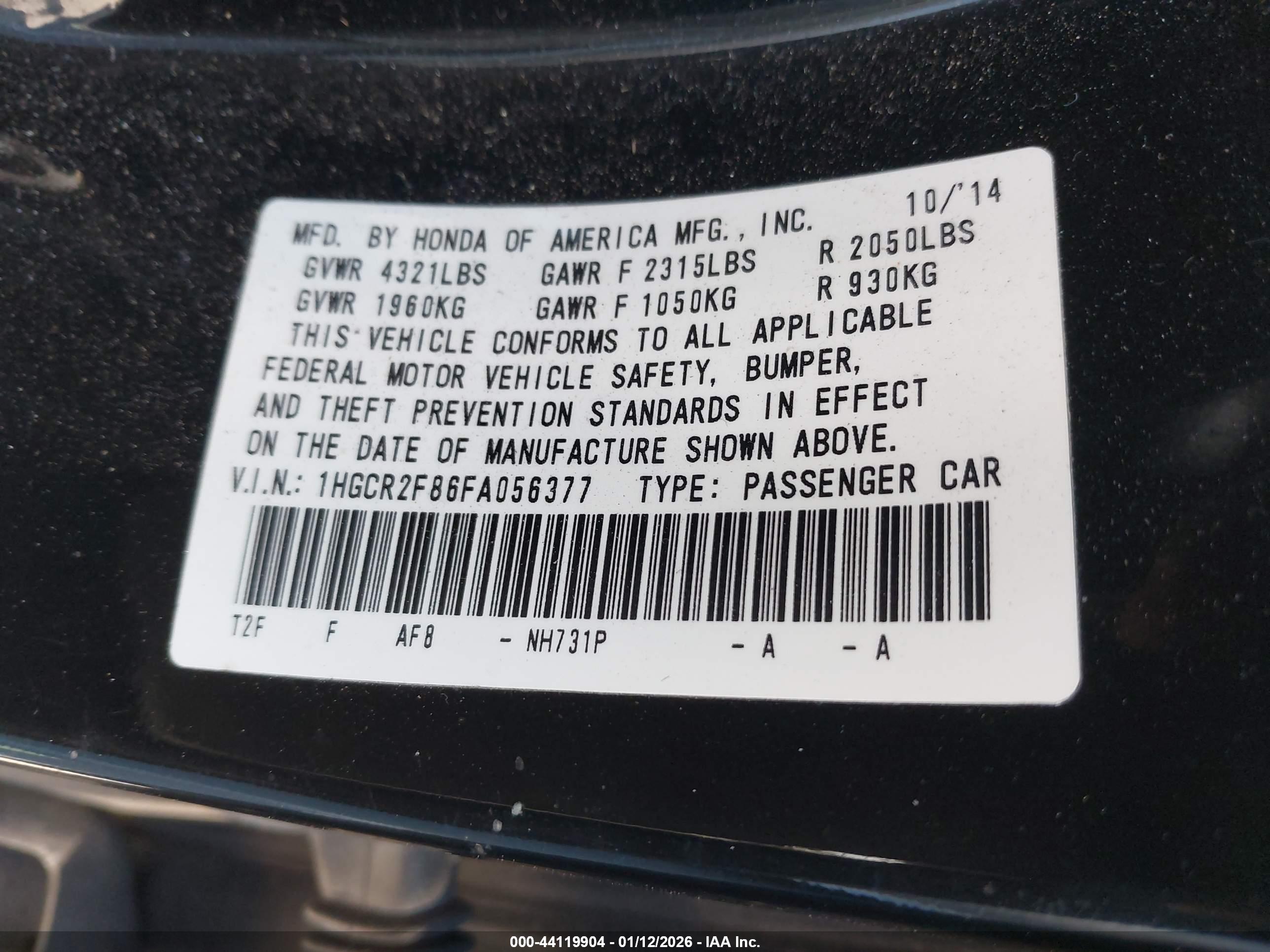 HONDA ACCORD image 9