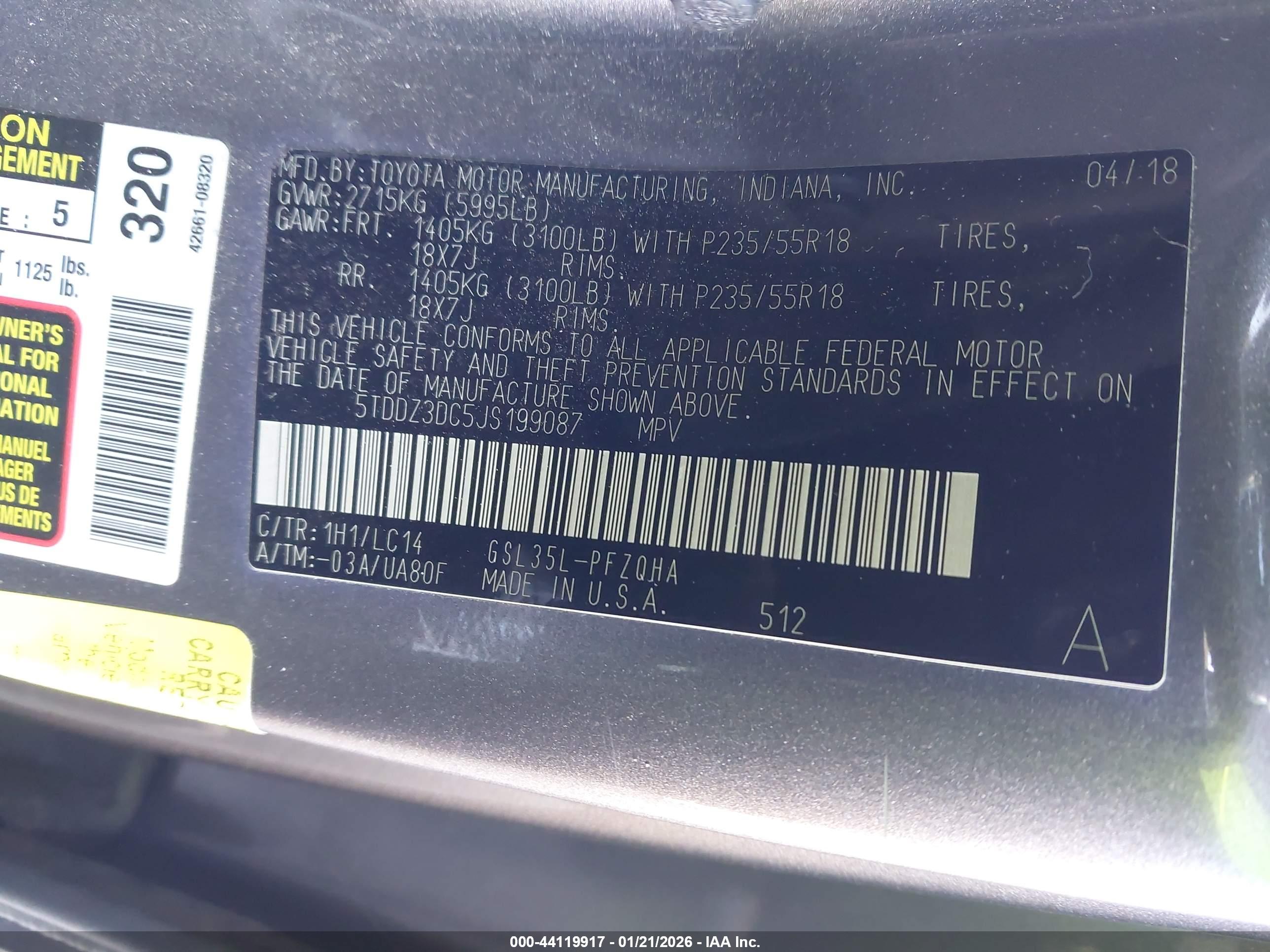 TOYOTA SIENNA image 9