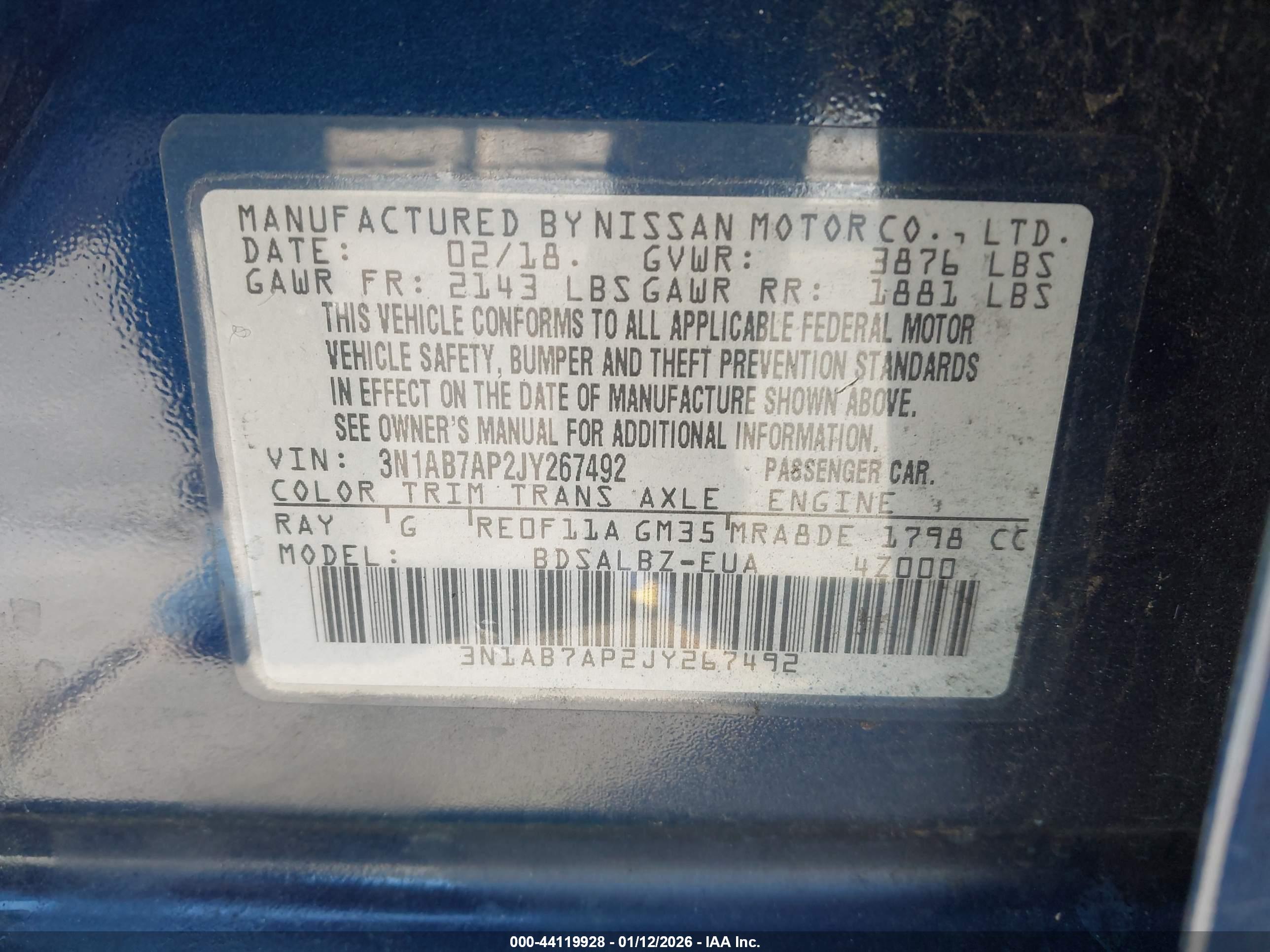 NISSAN SENTRA image 9