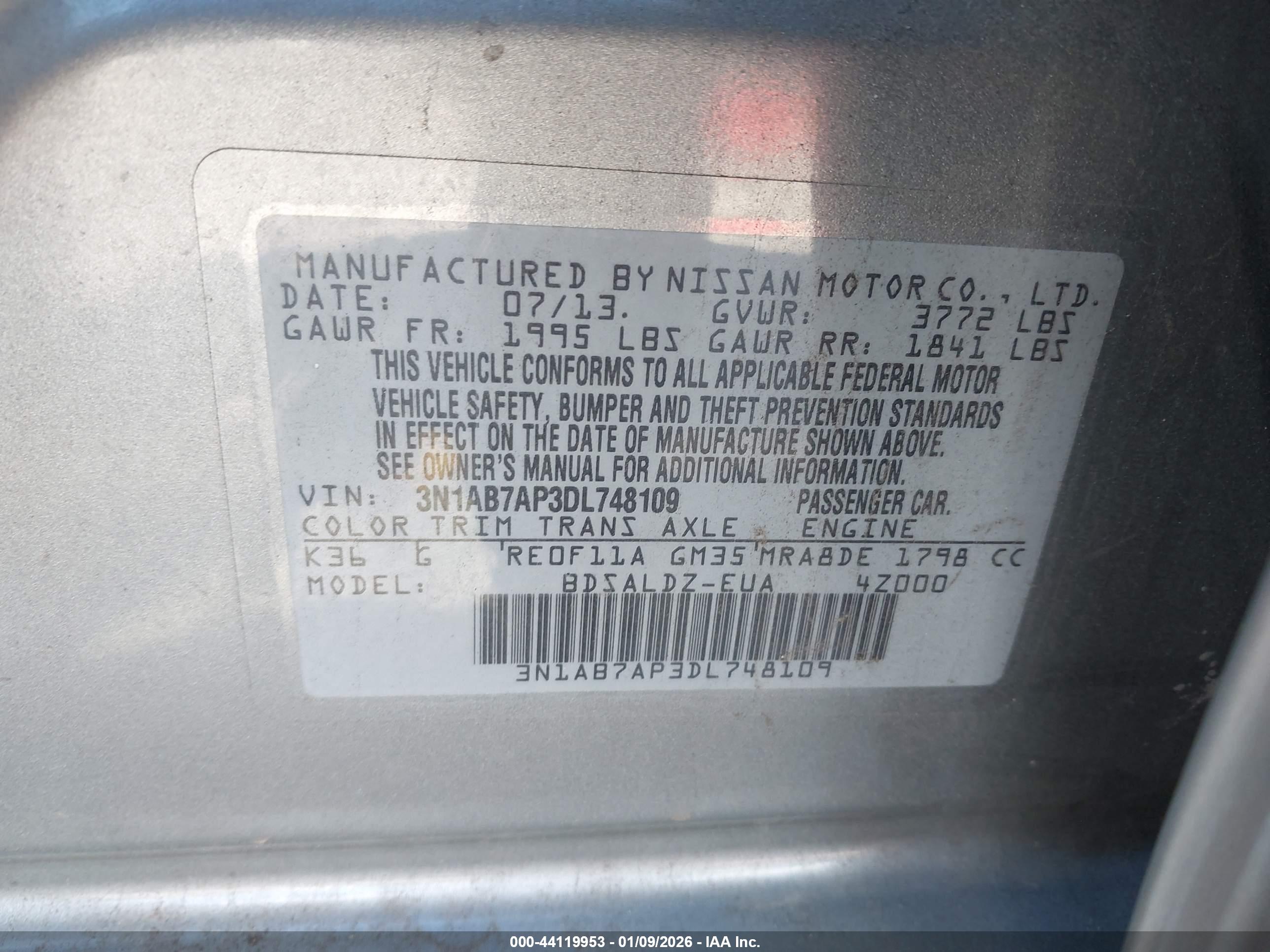 NISSAN SENTRA image 9