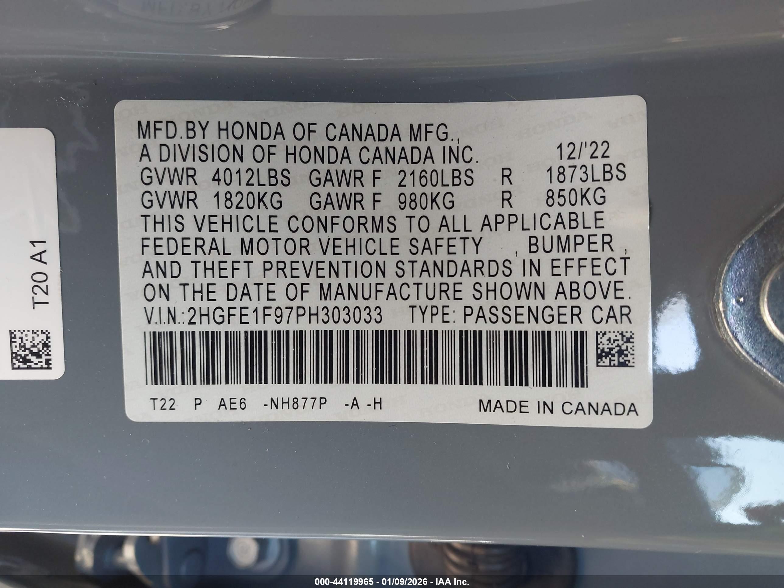 HONDA CIVIC image 9