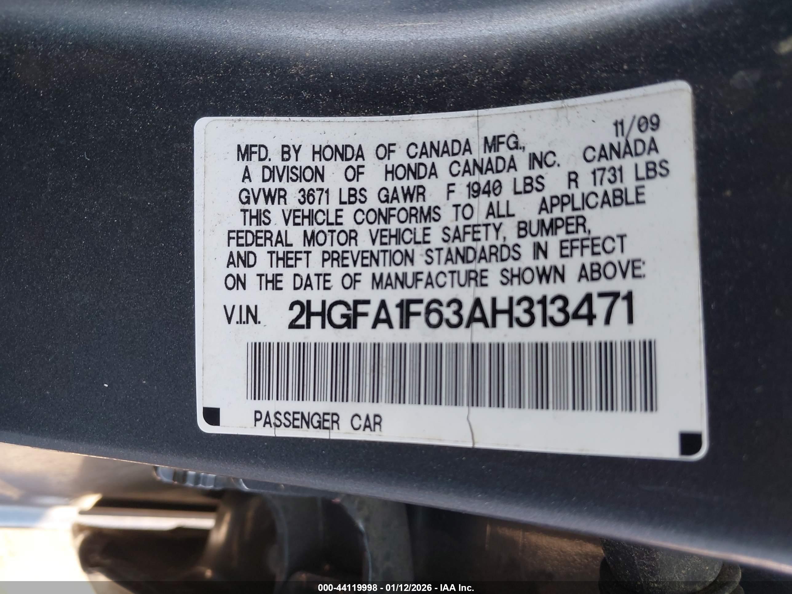 HONDA CIVIC image 9