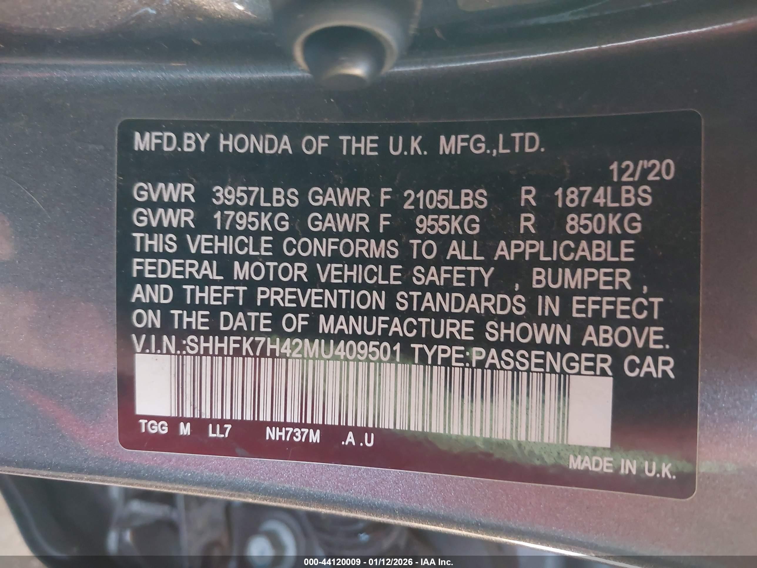 HONDA CIVIC image 9