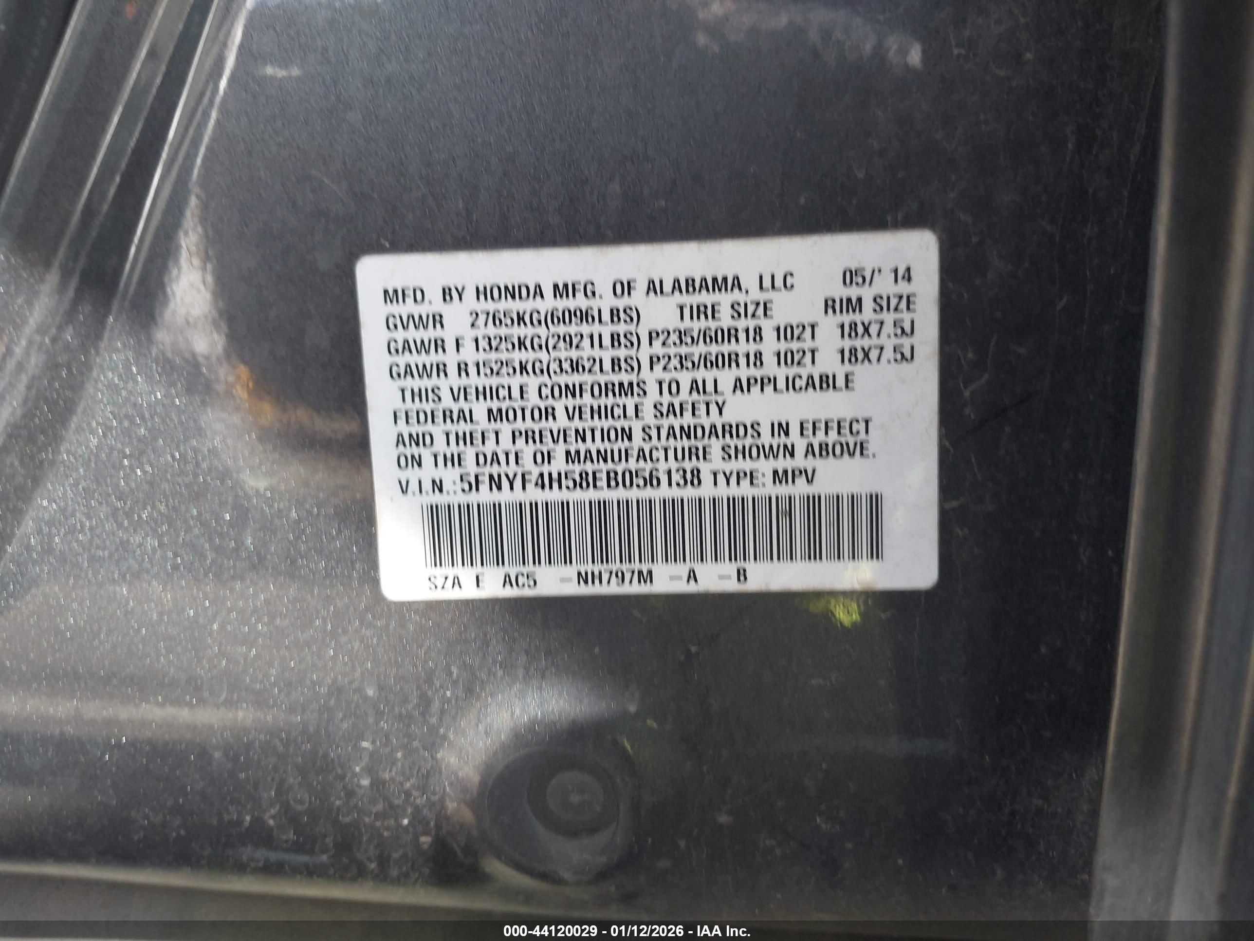 HONDA PILOT image 9