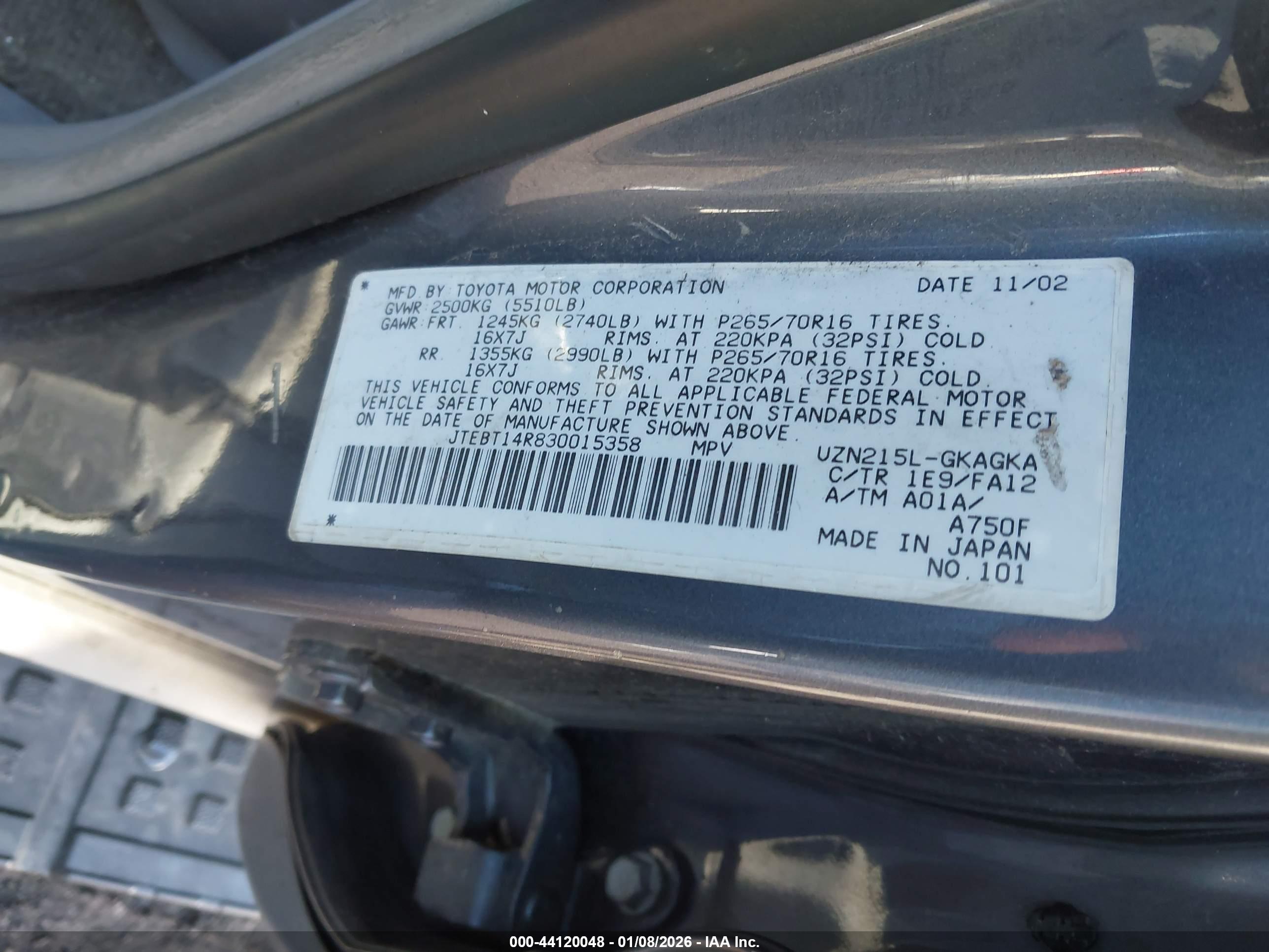 TOYOTA 4RUNNER image 9