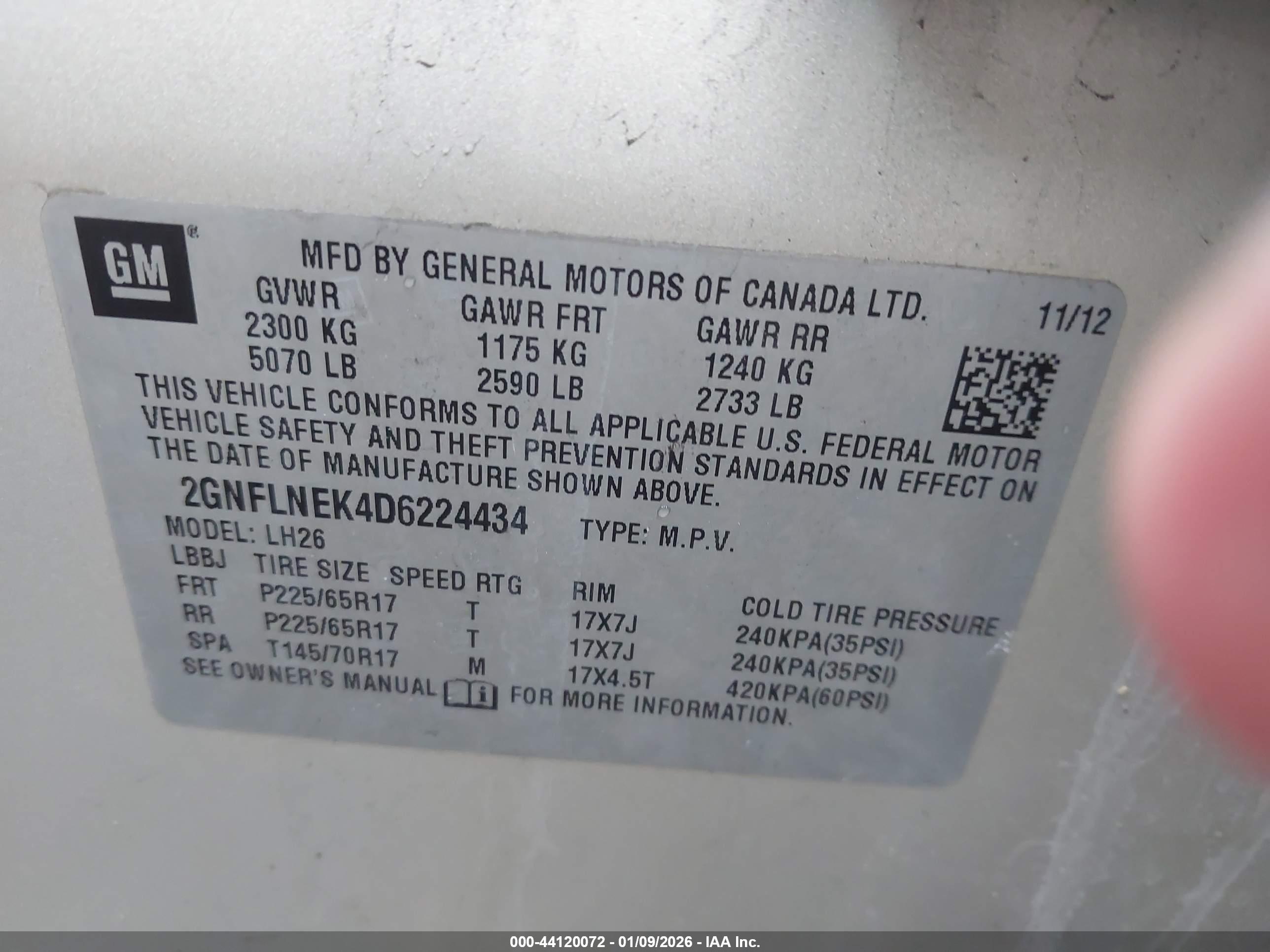 CHEVROLET EQUINOX image 9