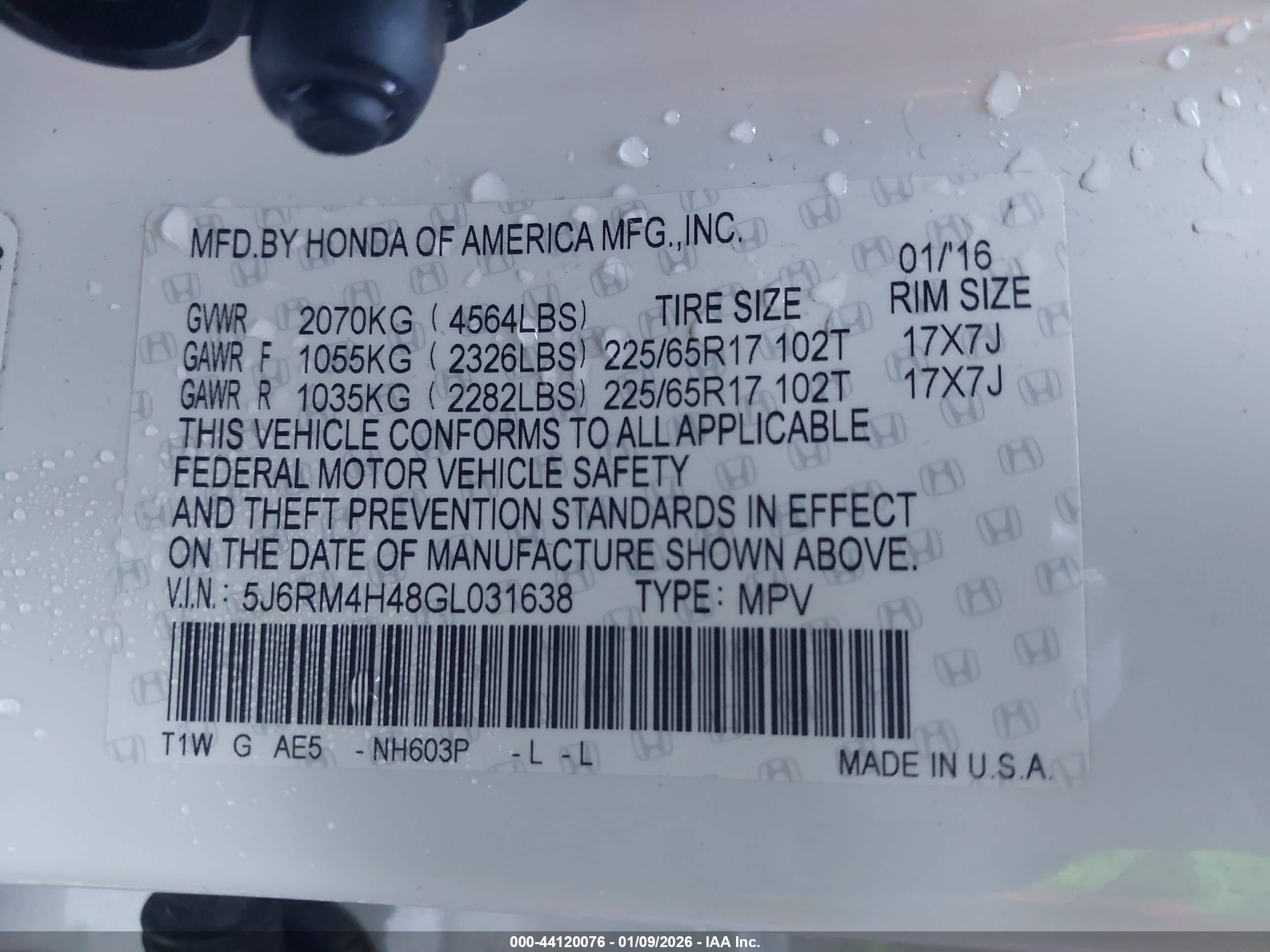 HONDA CR-V image 9