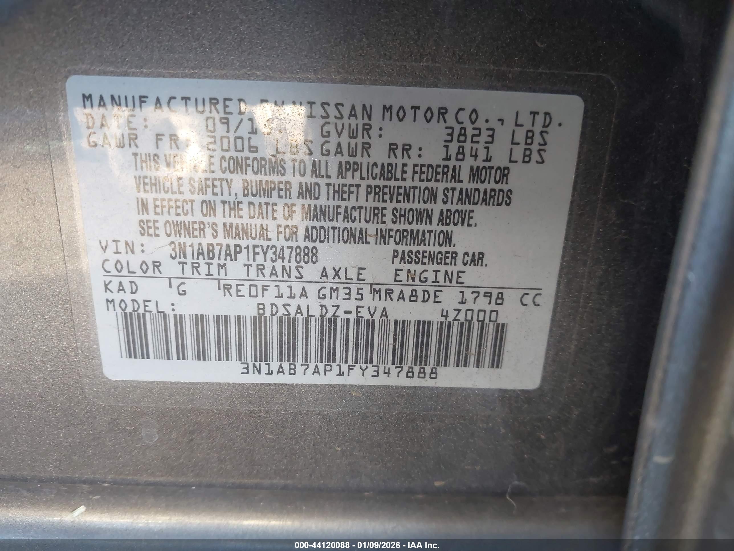 NISSAN SENTRA image 9