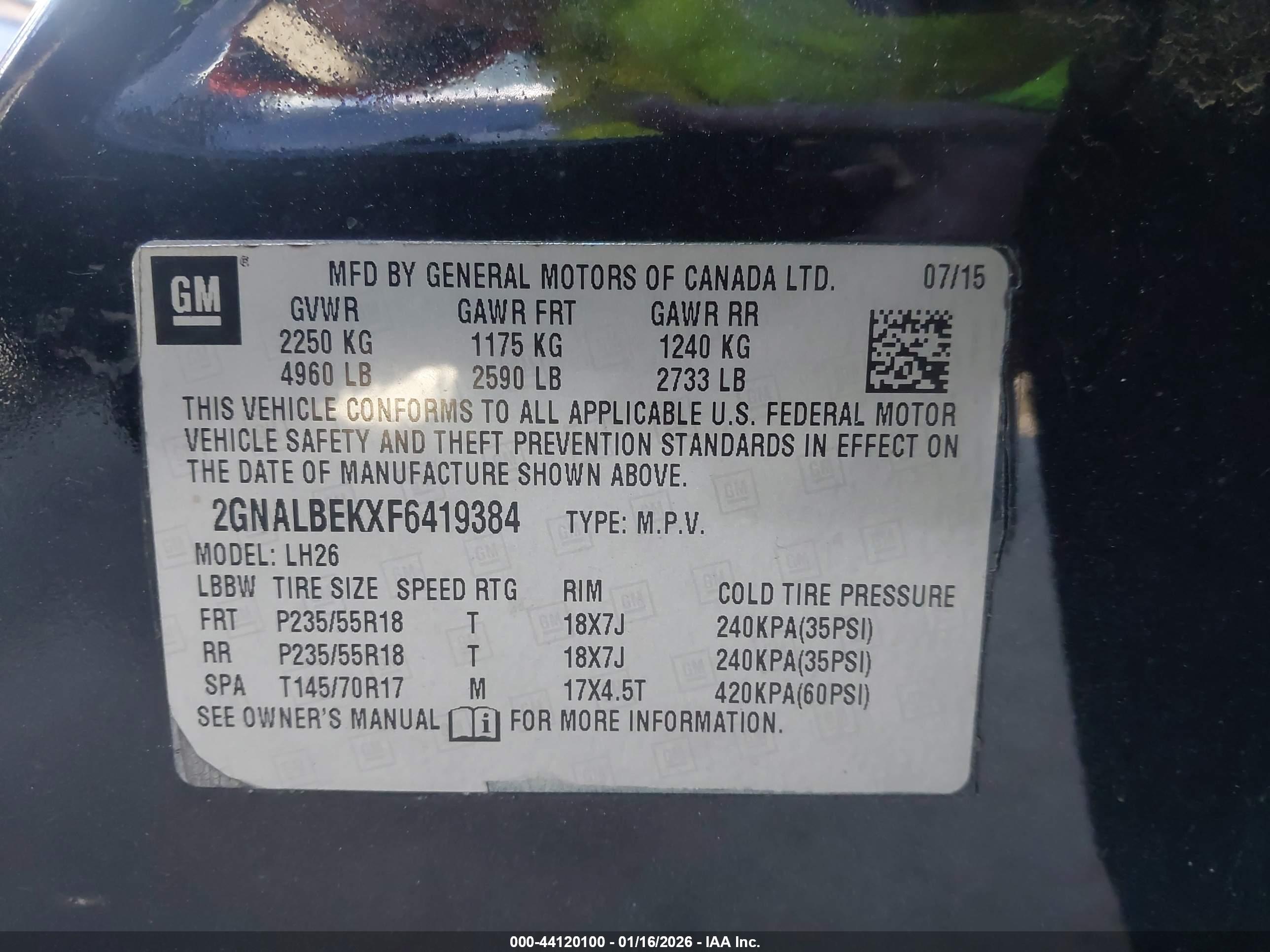 CHEVROLET EQUINOX image 9