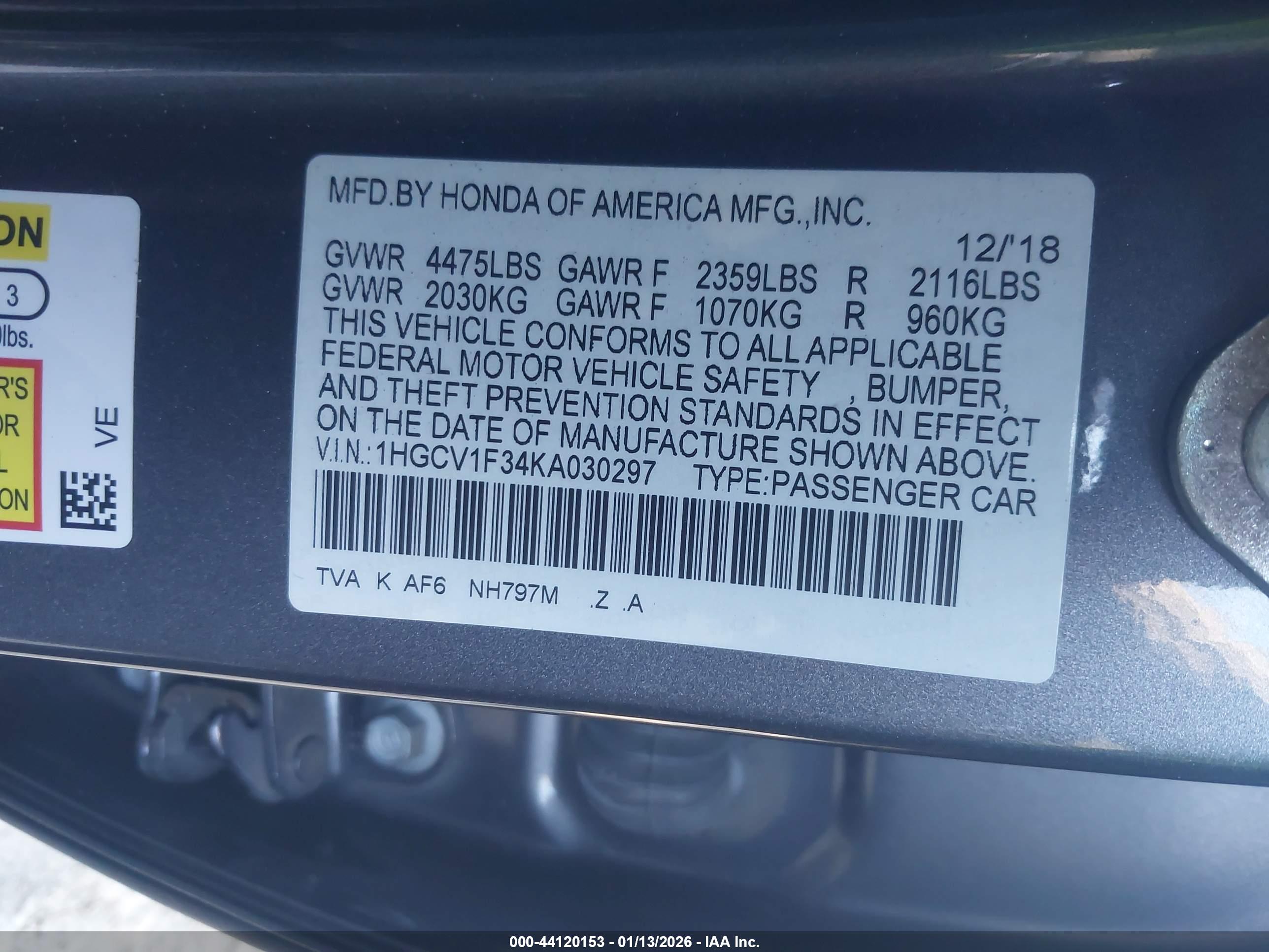 HONDA ACCORD image 9