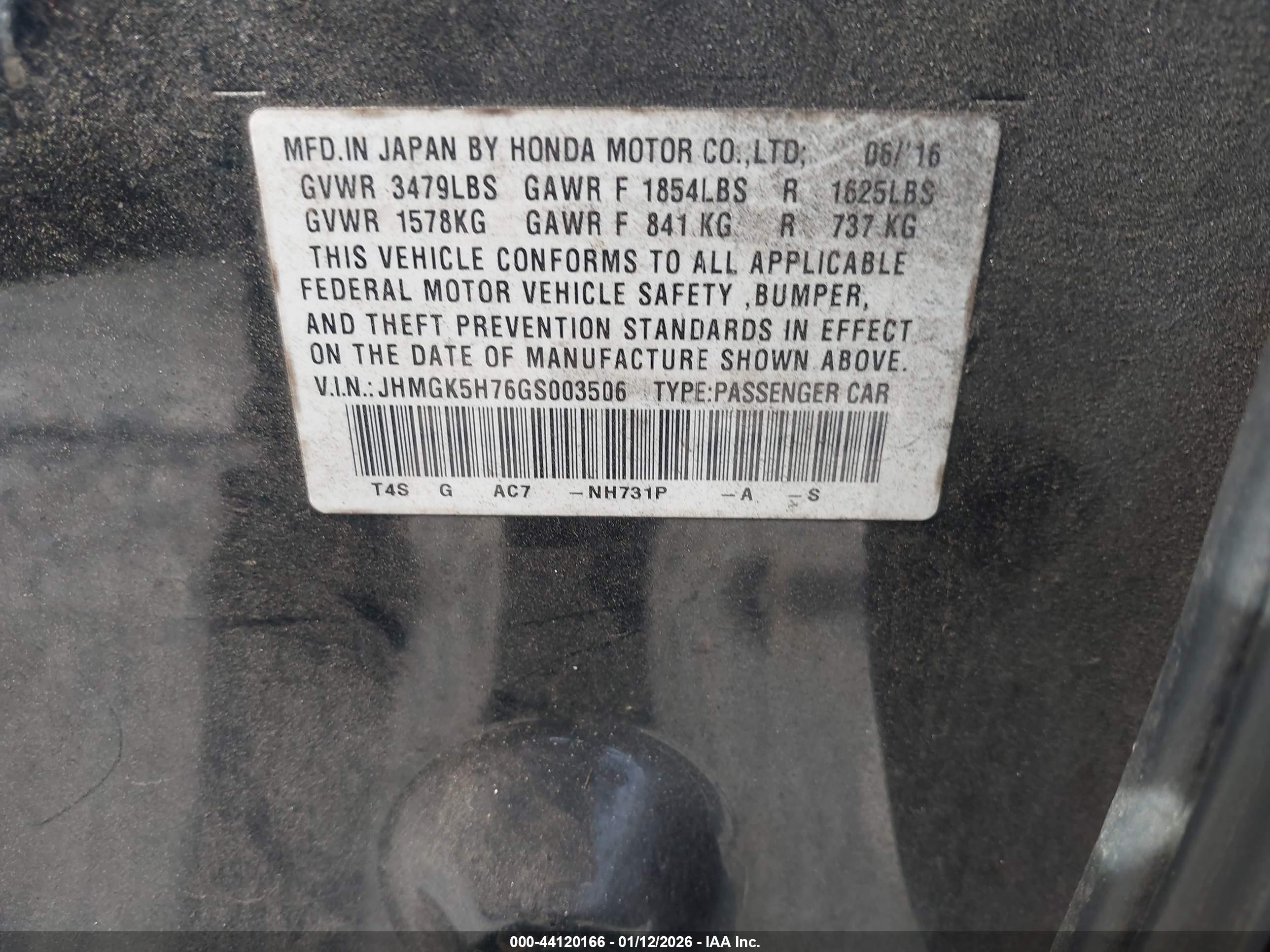 HONDA FIT image 9