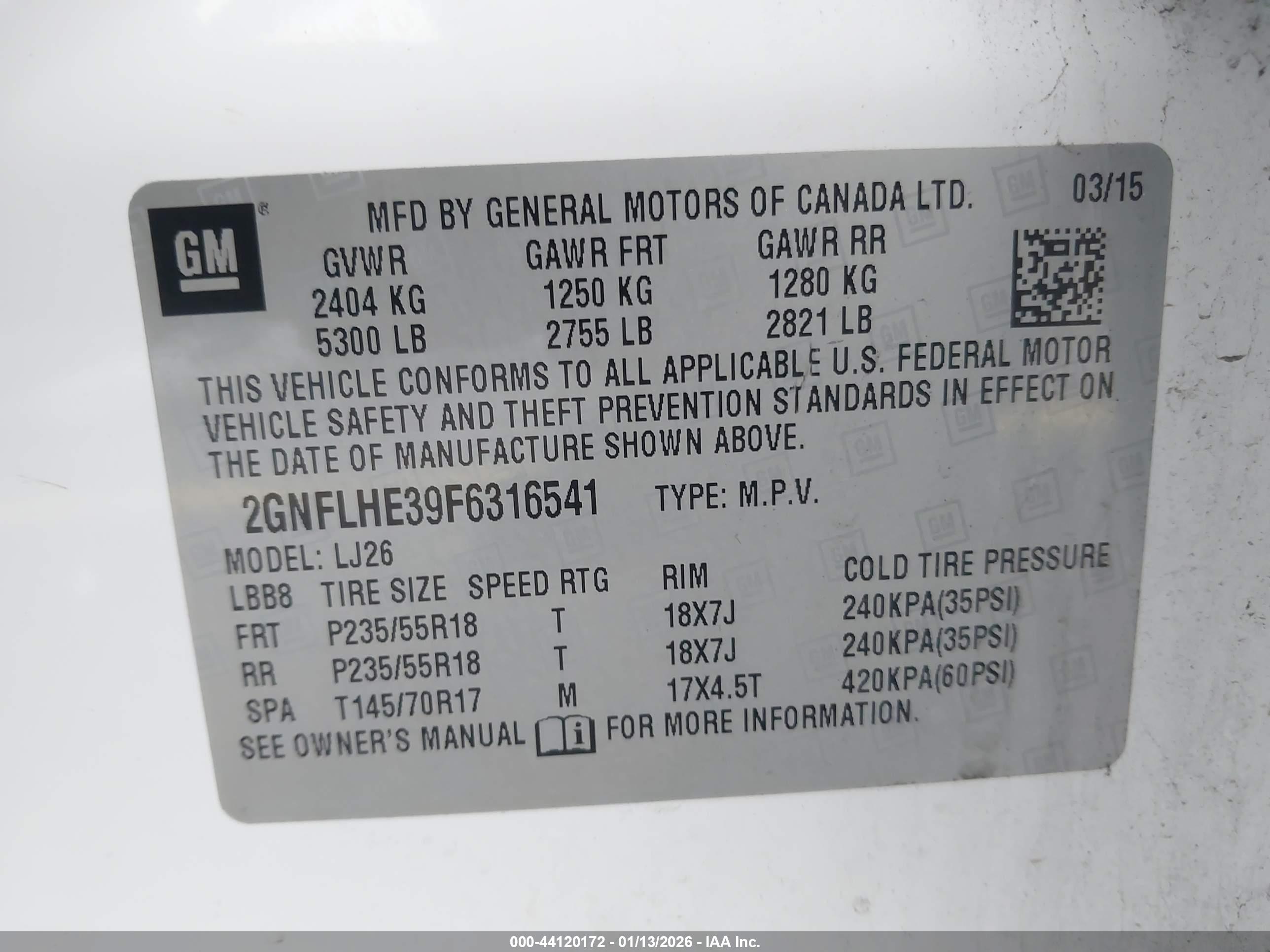 CHEVROLET EQUINOX image 9