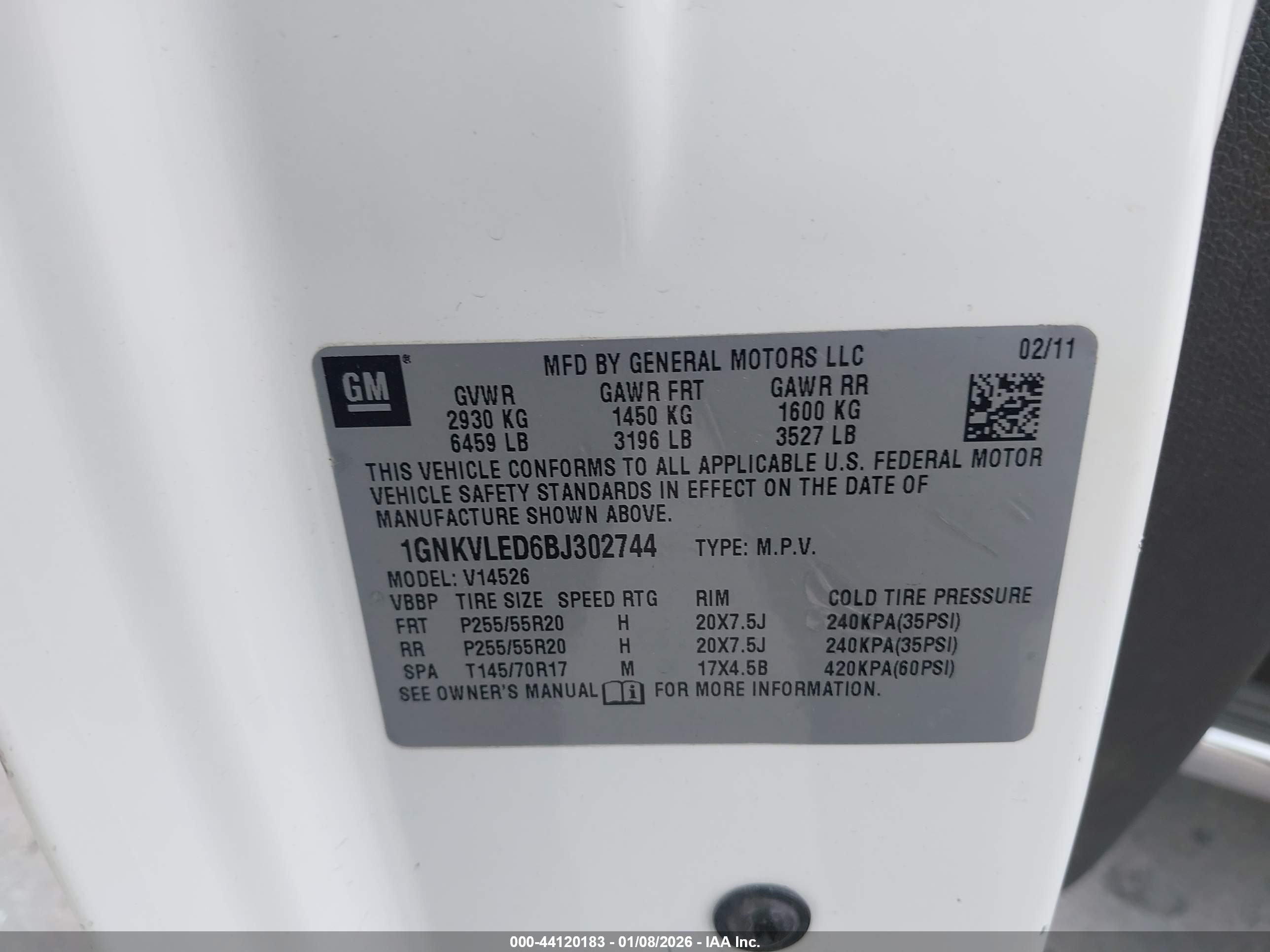 CHEVROLET TRAVERSE image 9