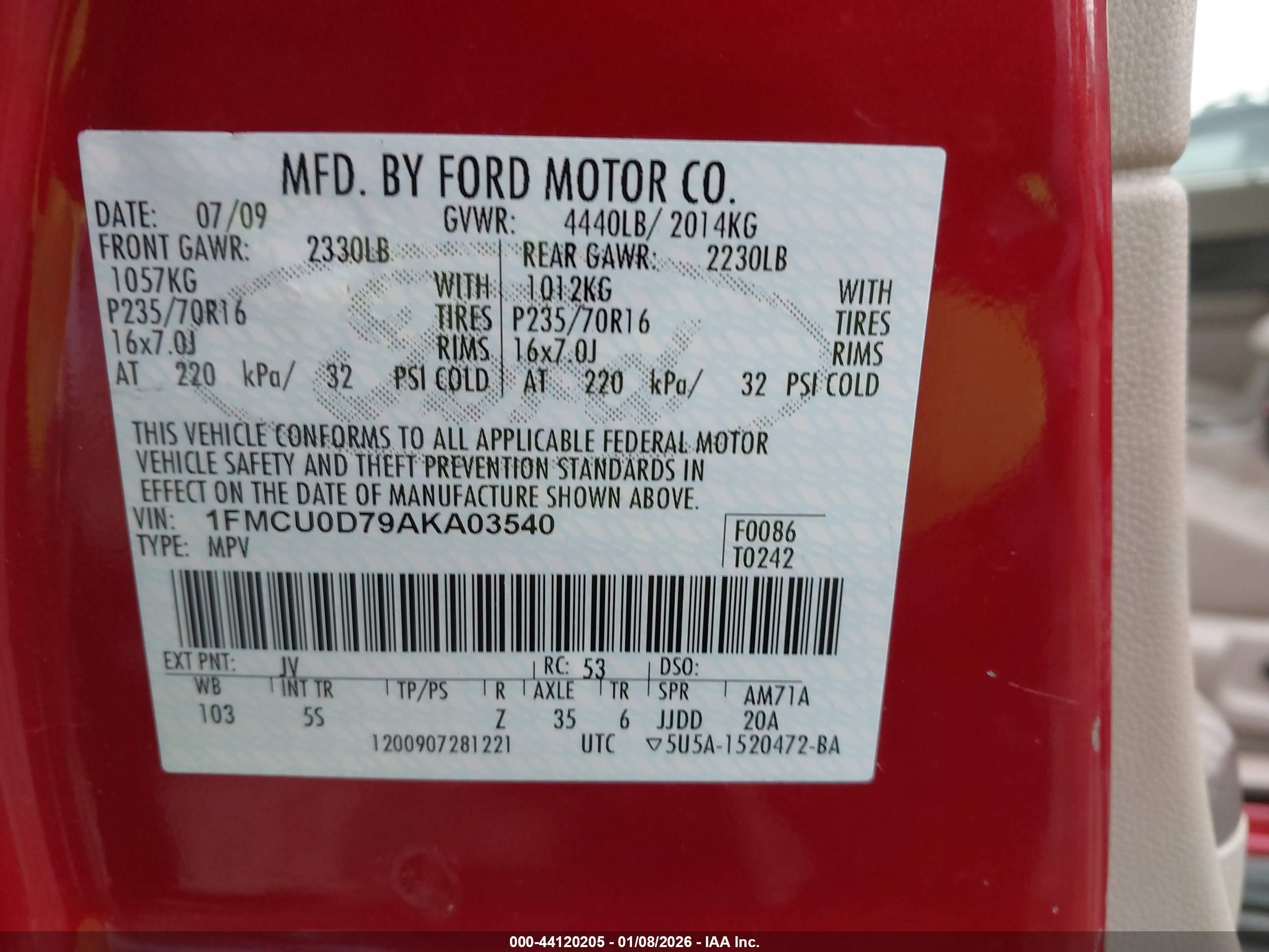 FORD ESCAPE image 9