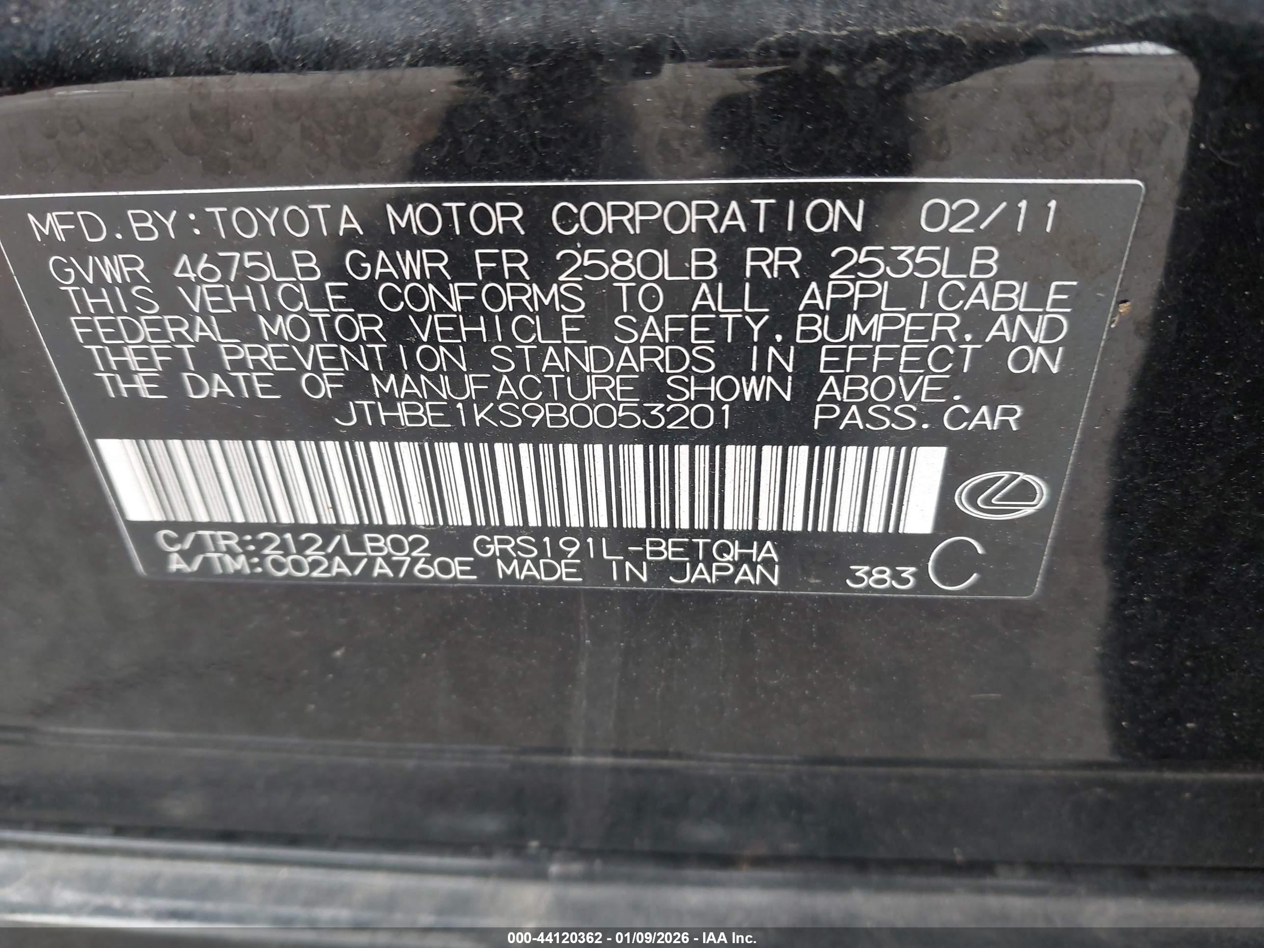 LEXUS GS image 9