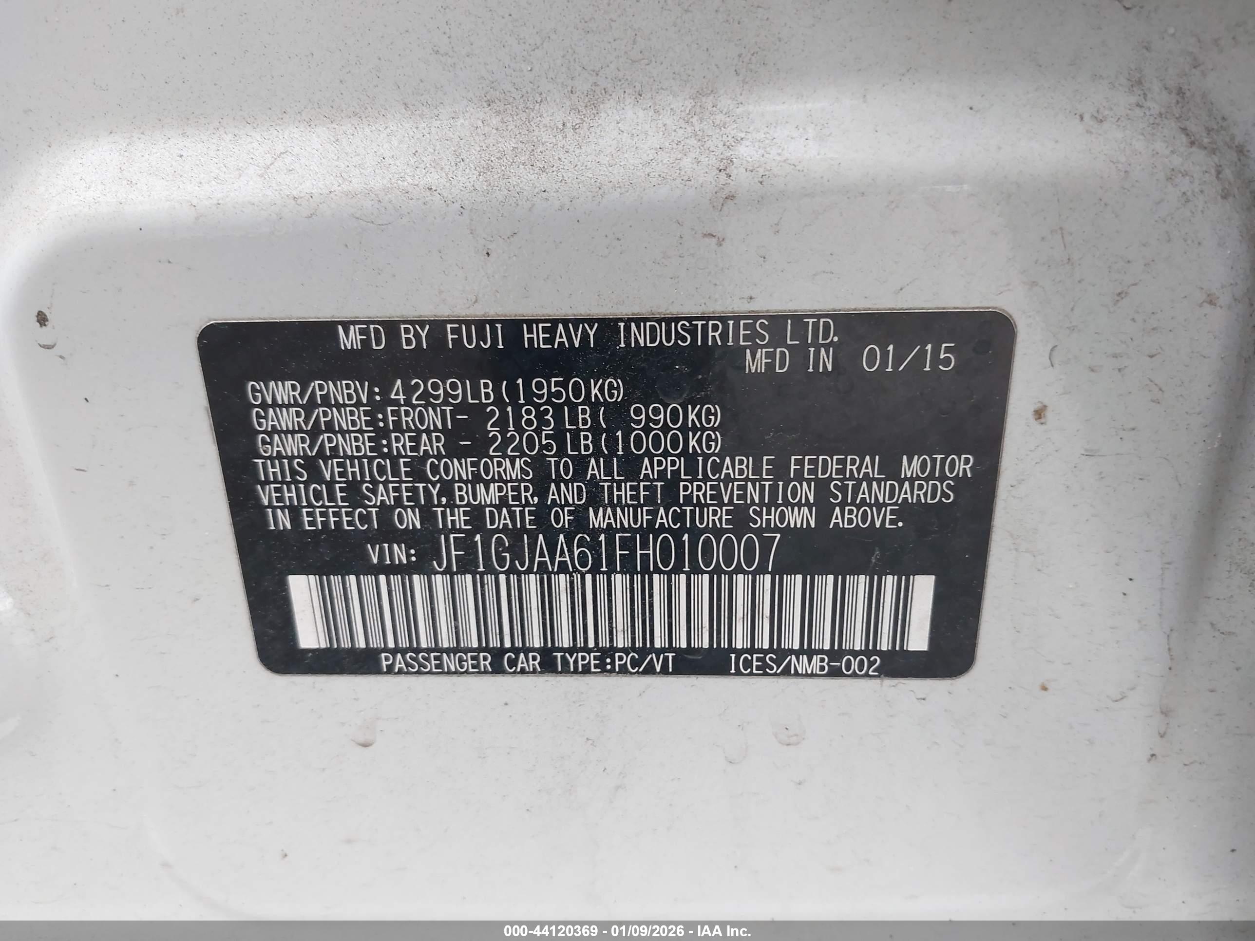 SUBARU IMPREZA image 9